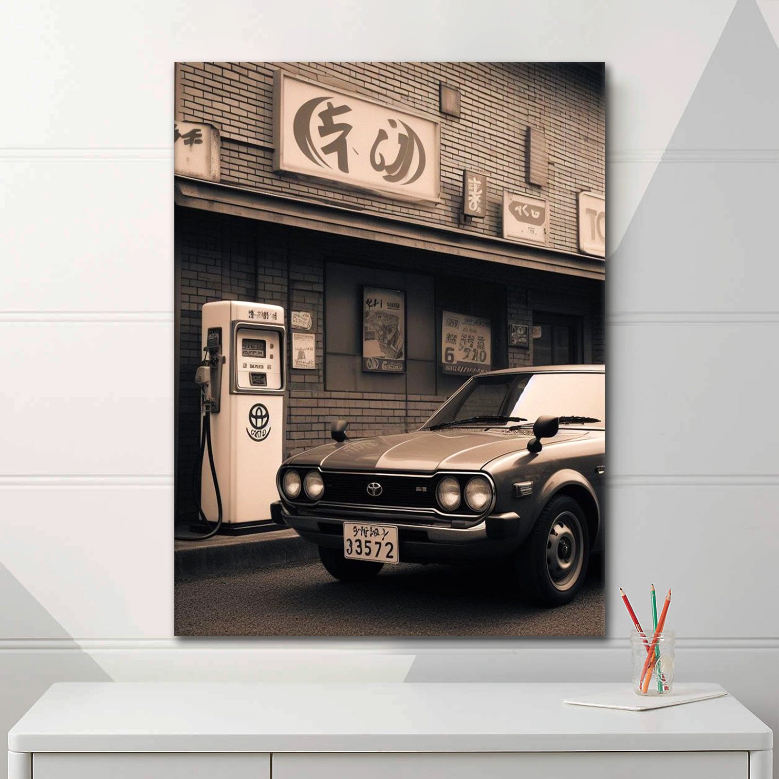 Vintage Japan Car - Alu Acrylglas