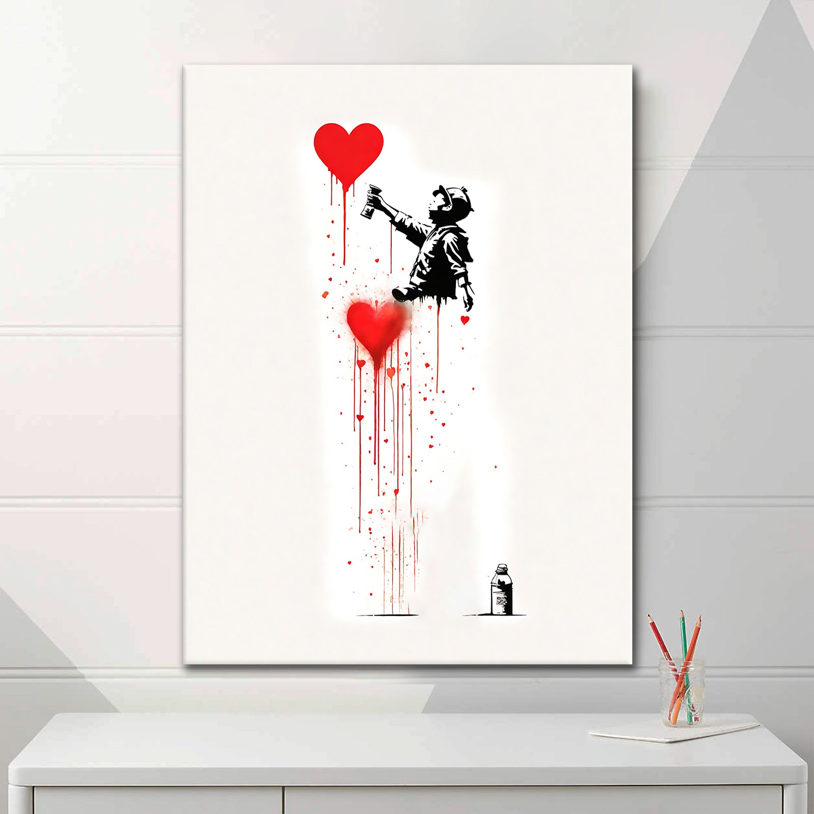 Banksy Love's Graffiti - Acrylglas