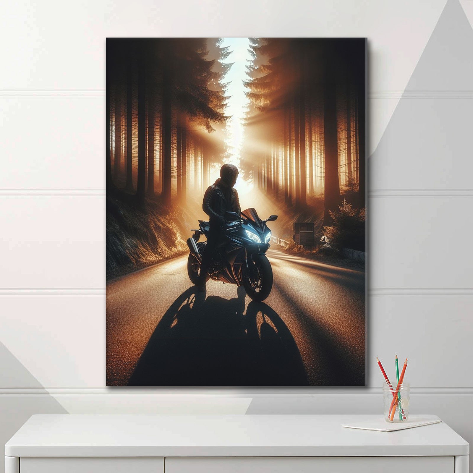 Forest Biker - Acrylglas