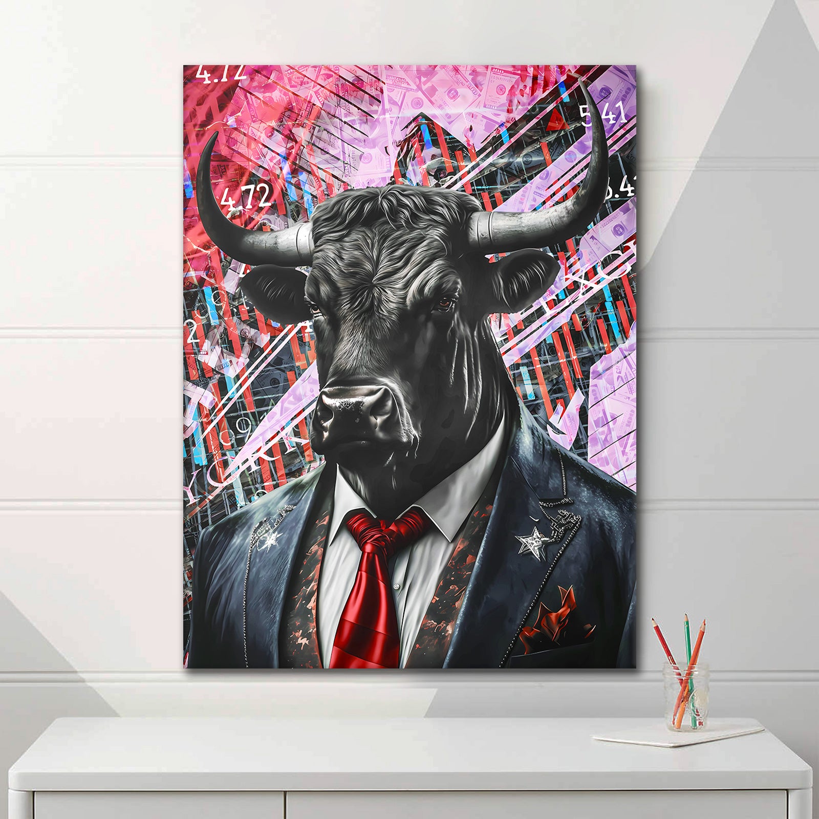 Bull Market Red - акрилно стъкло