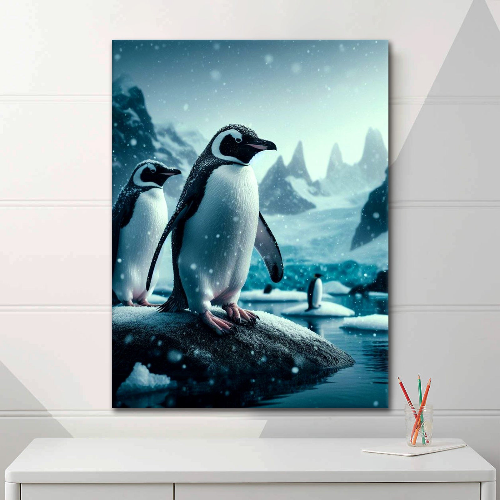 Snowy Penguin - Poster