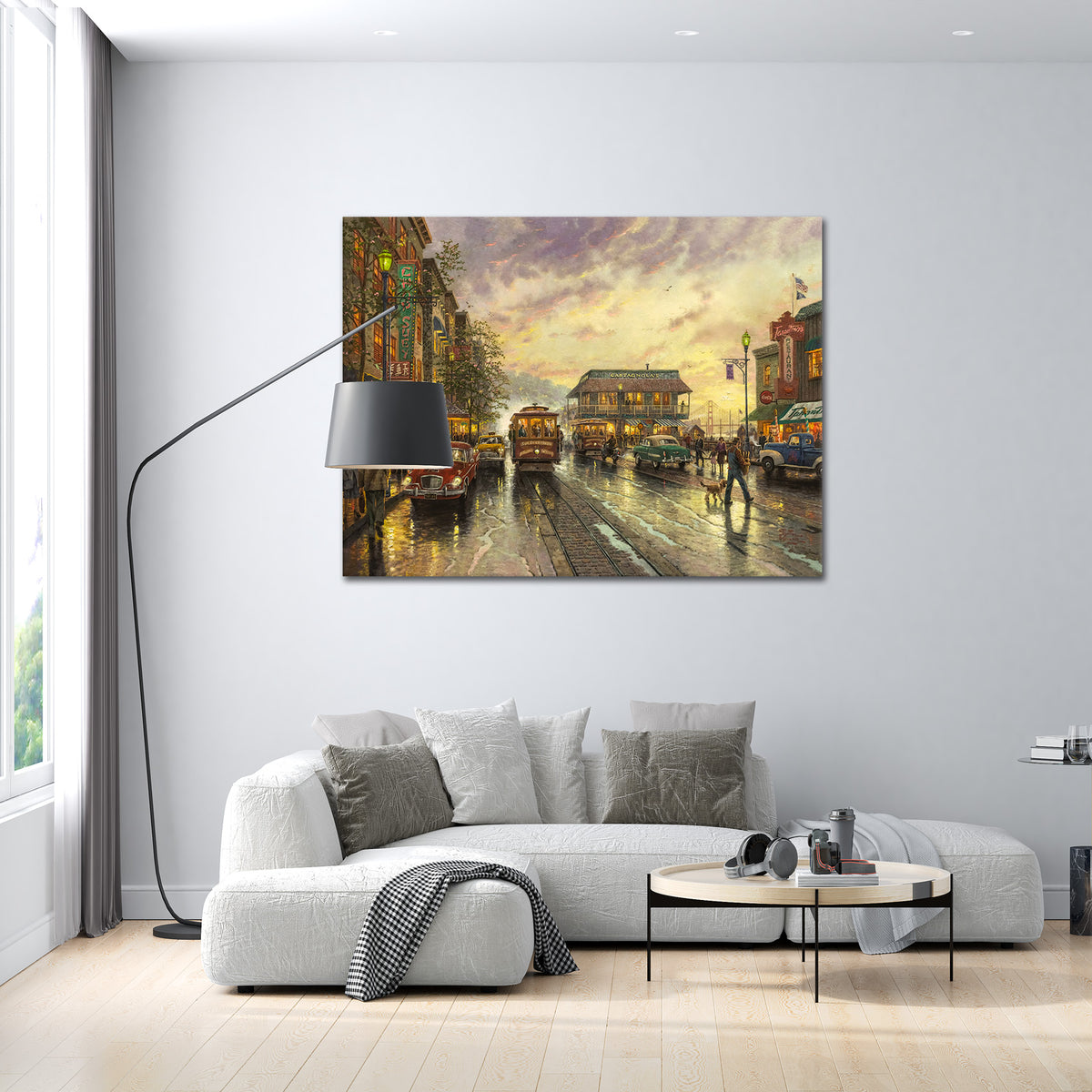 Rainy City - canvas picture