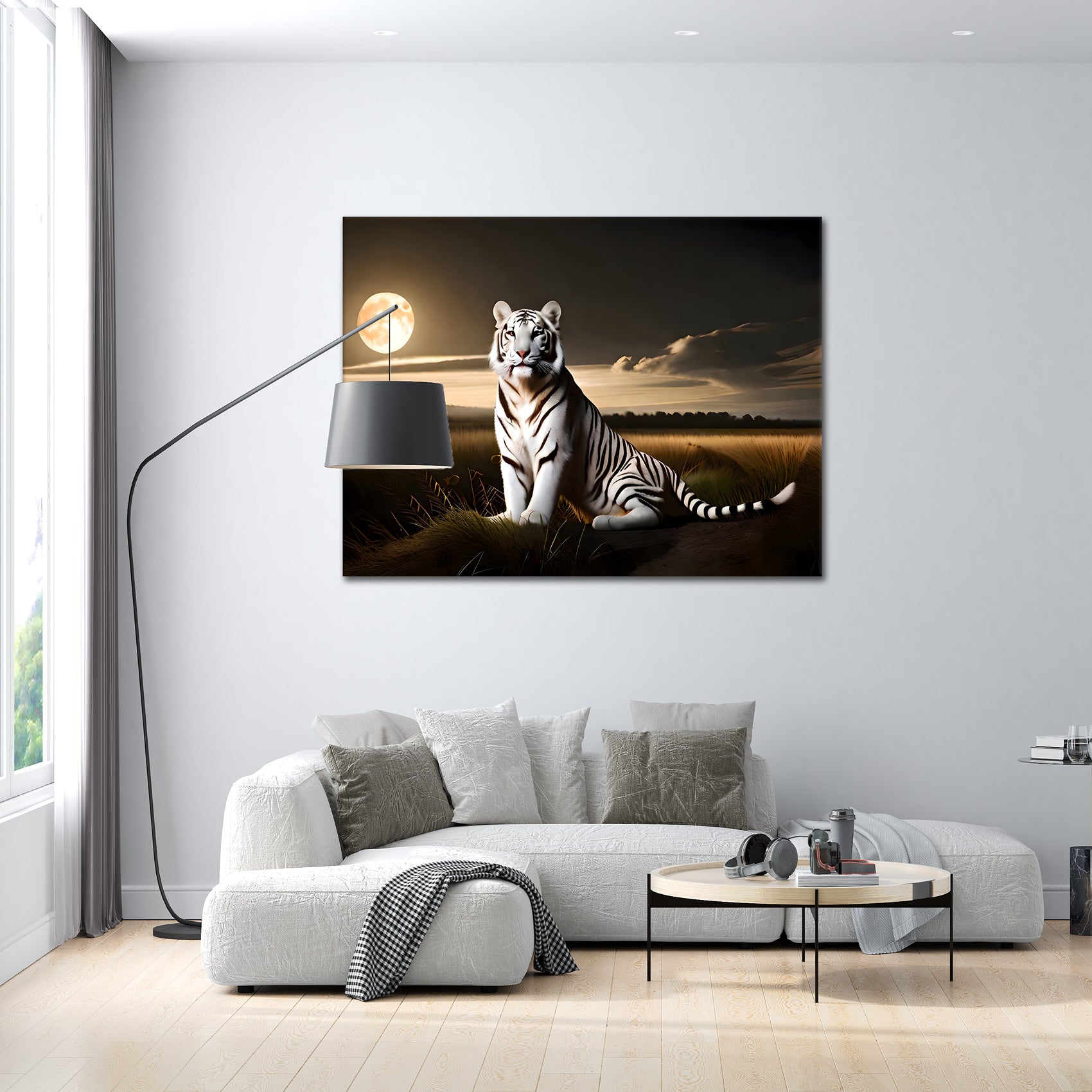 Moonlight Tiger - canvas picture