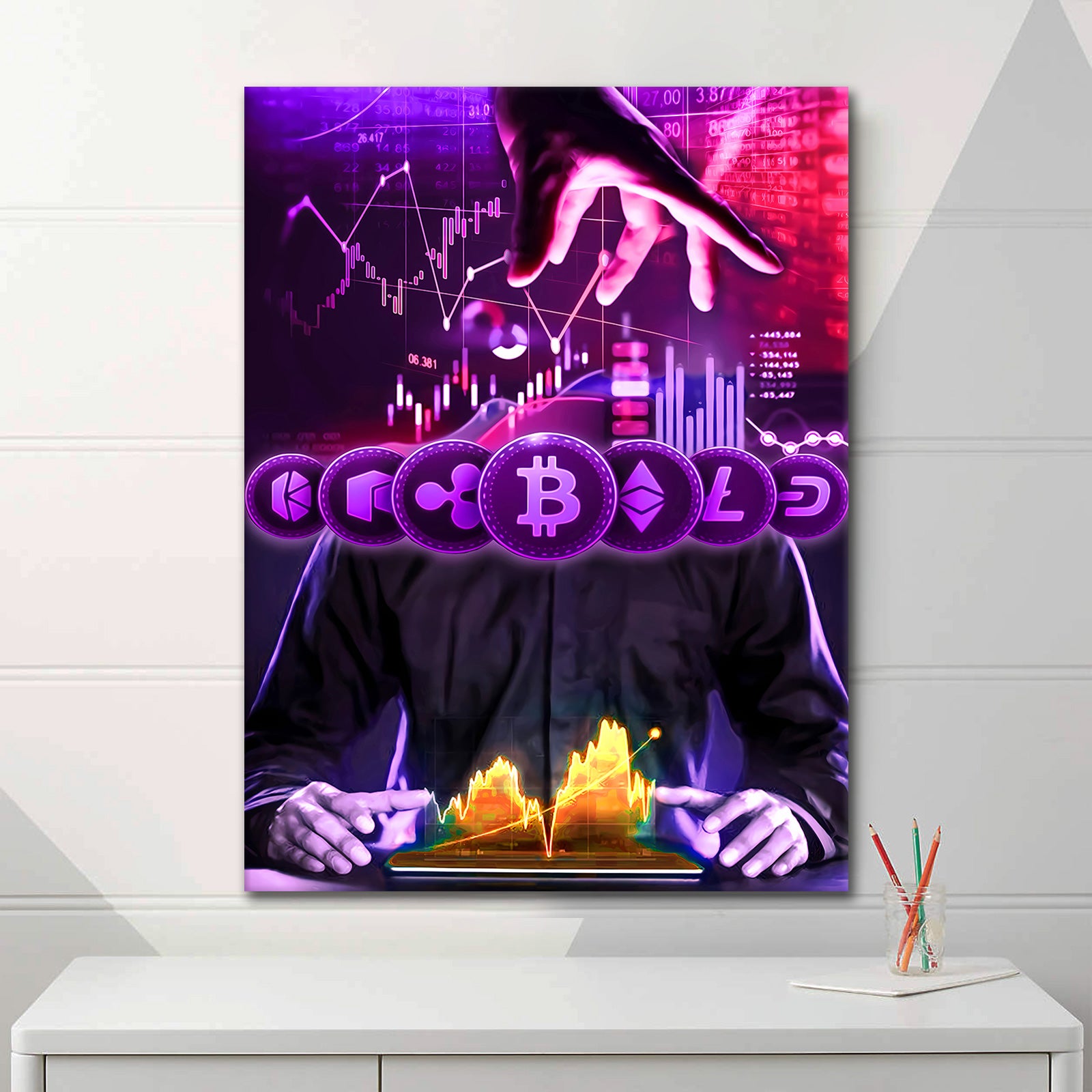 Purple Coin Charts - Poster