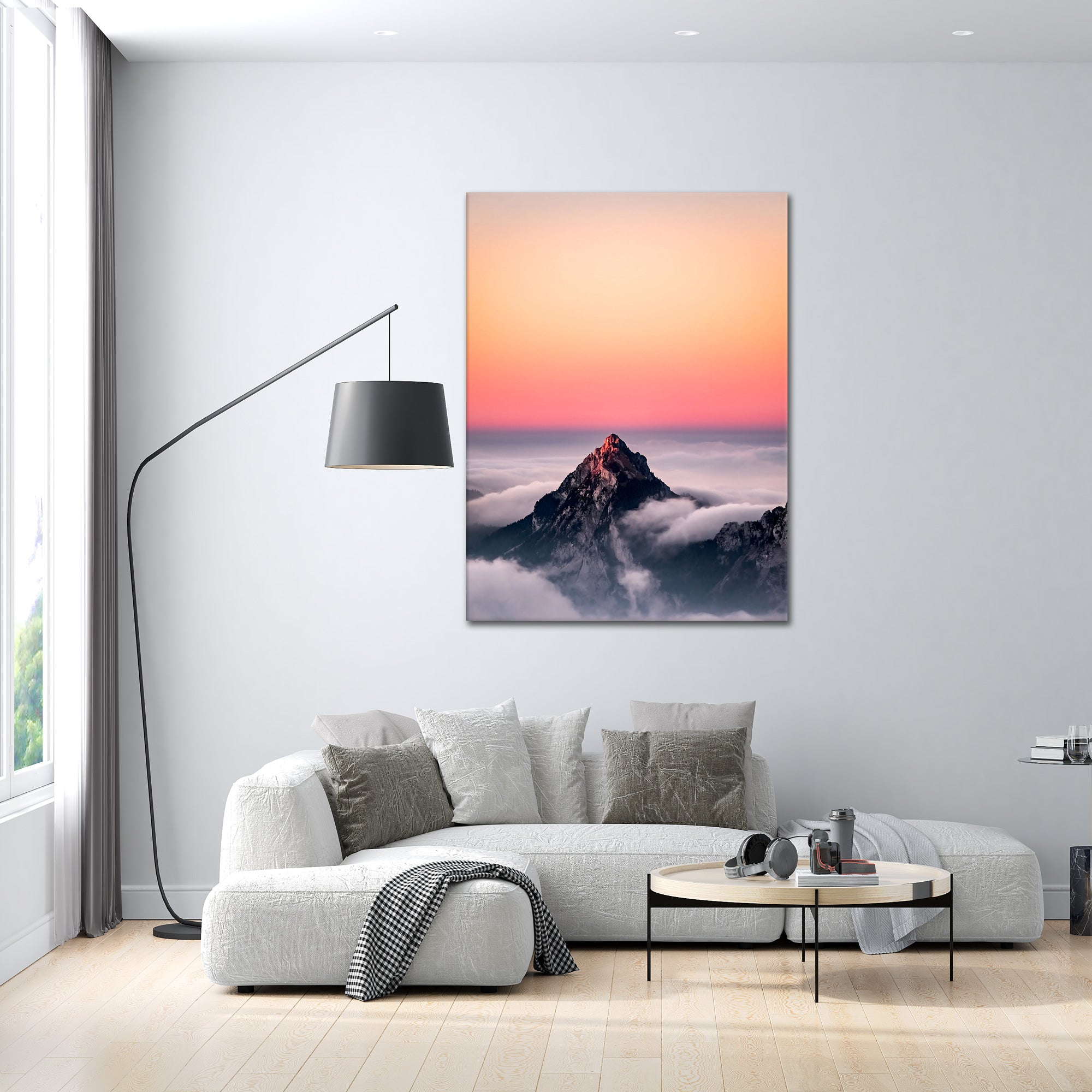 Mountain's Glow - canvas picture