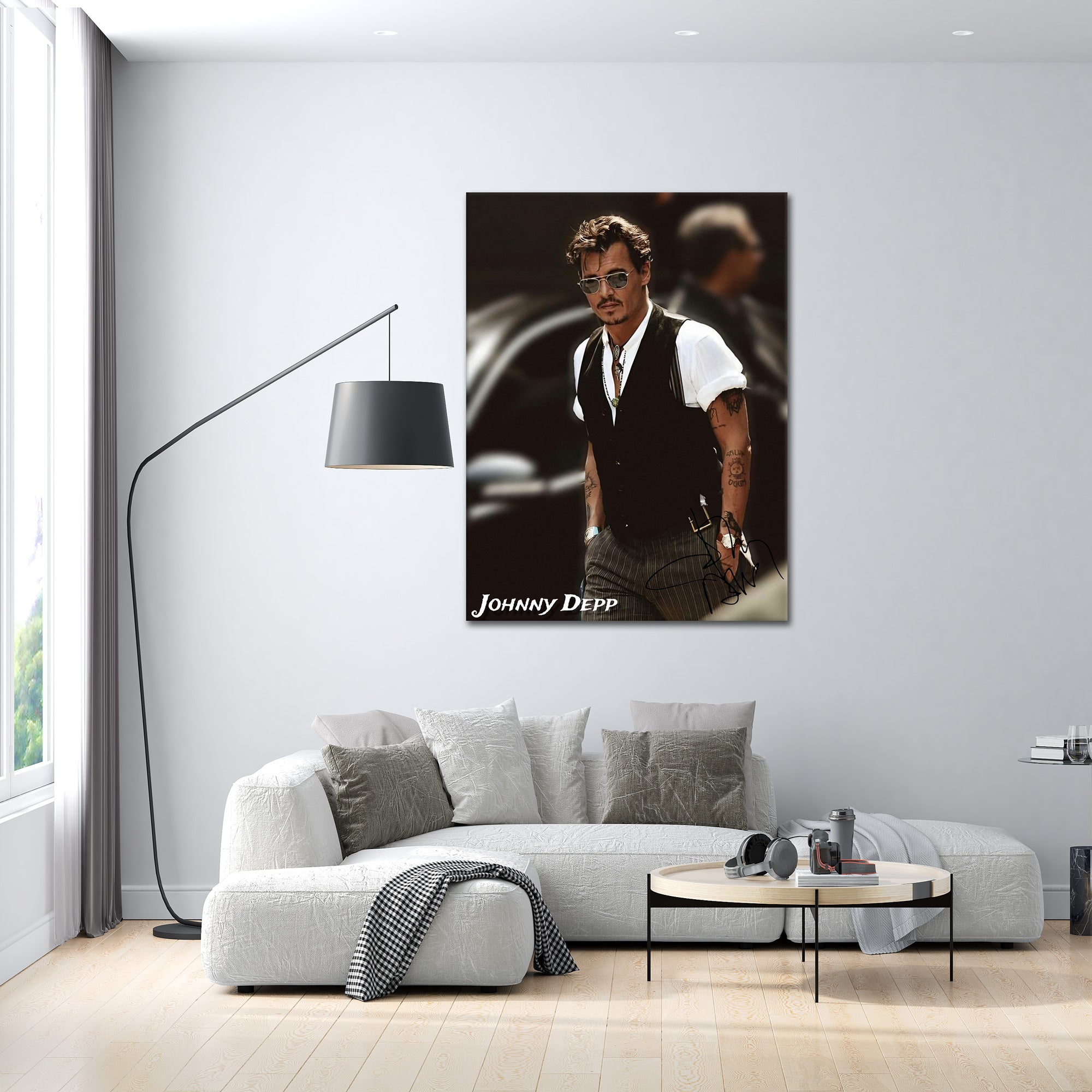 Stylish Johny Depp - Alu Acrylglas