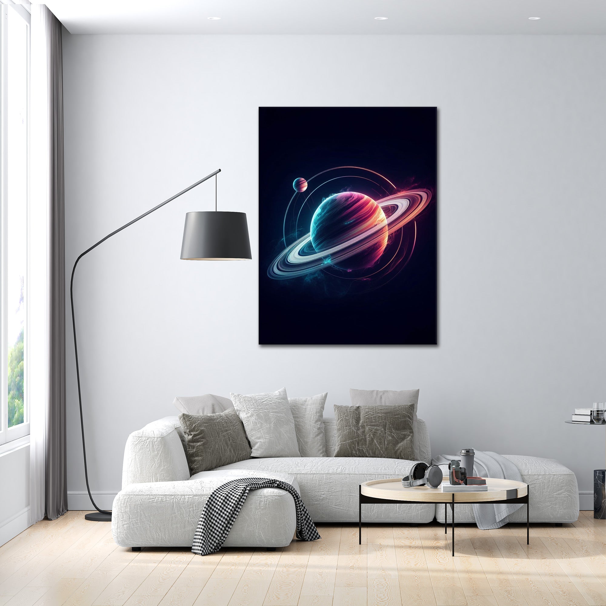 Saturn Galactic Rings - Leinwandbild