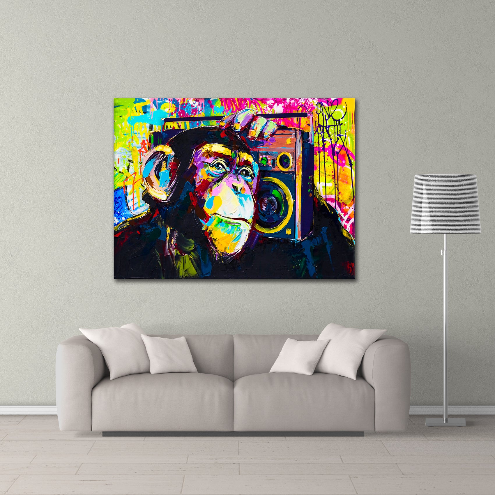 Monkey Jam - aluminum acrylic glass