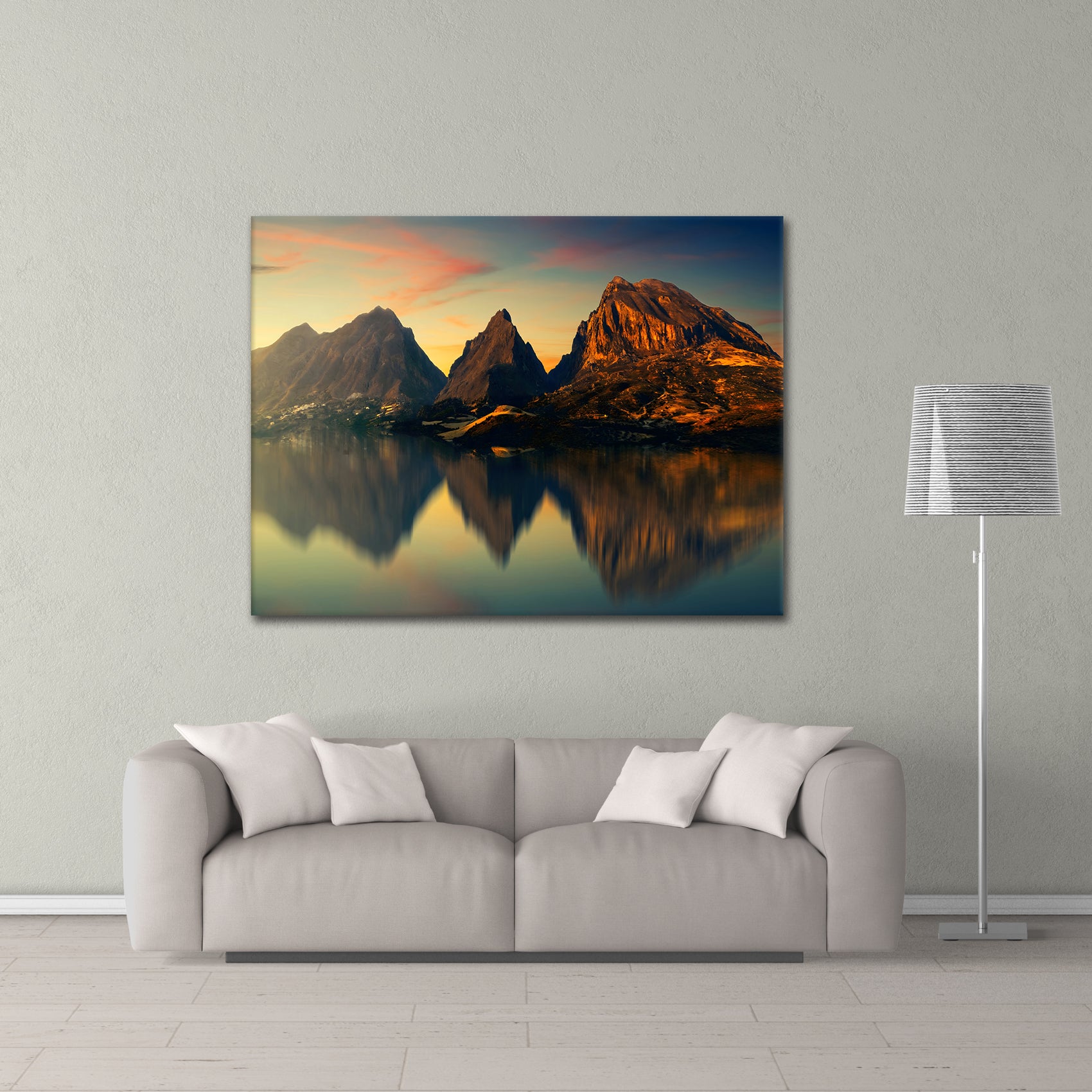 Mountain Reflection - Alu Acrylglas