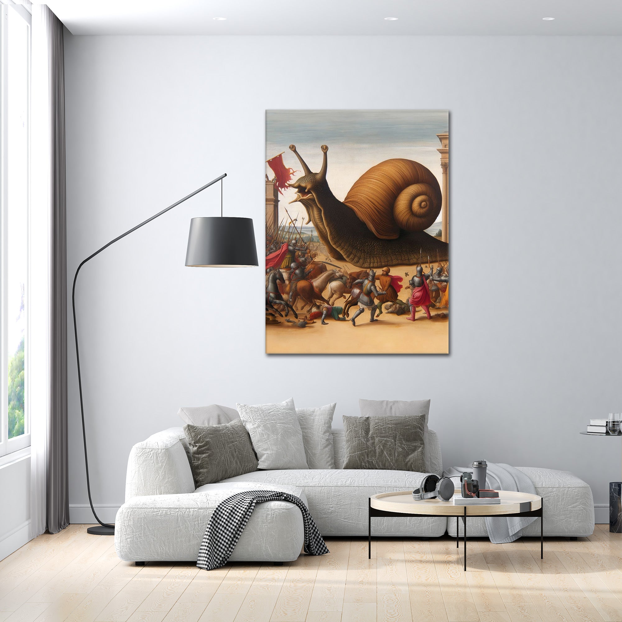 Snail Battle - Leinwandbild