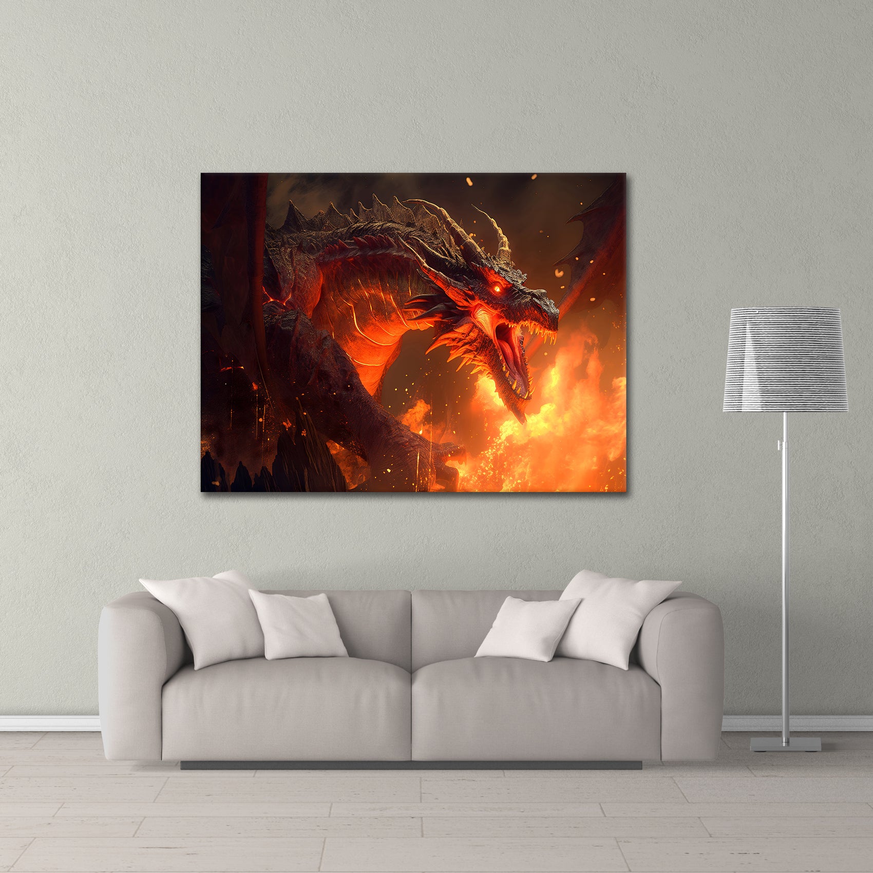 Fire Dragon - Alu Acrylglas