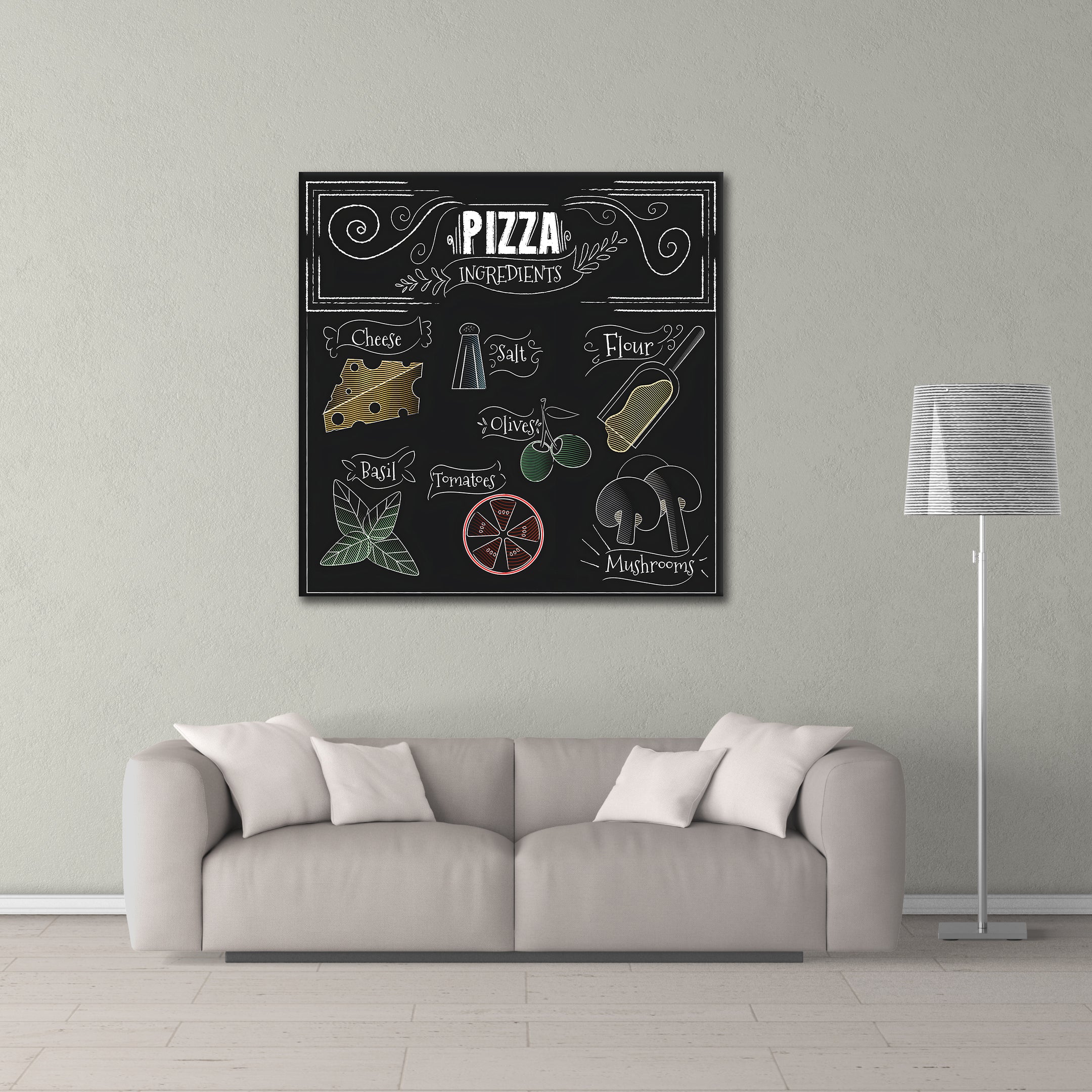 Pizza Ingredients - Poster