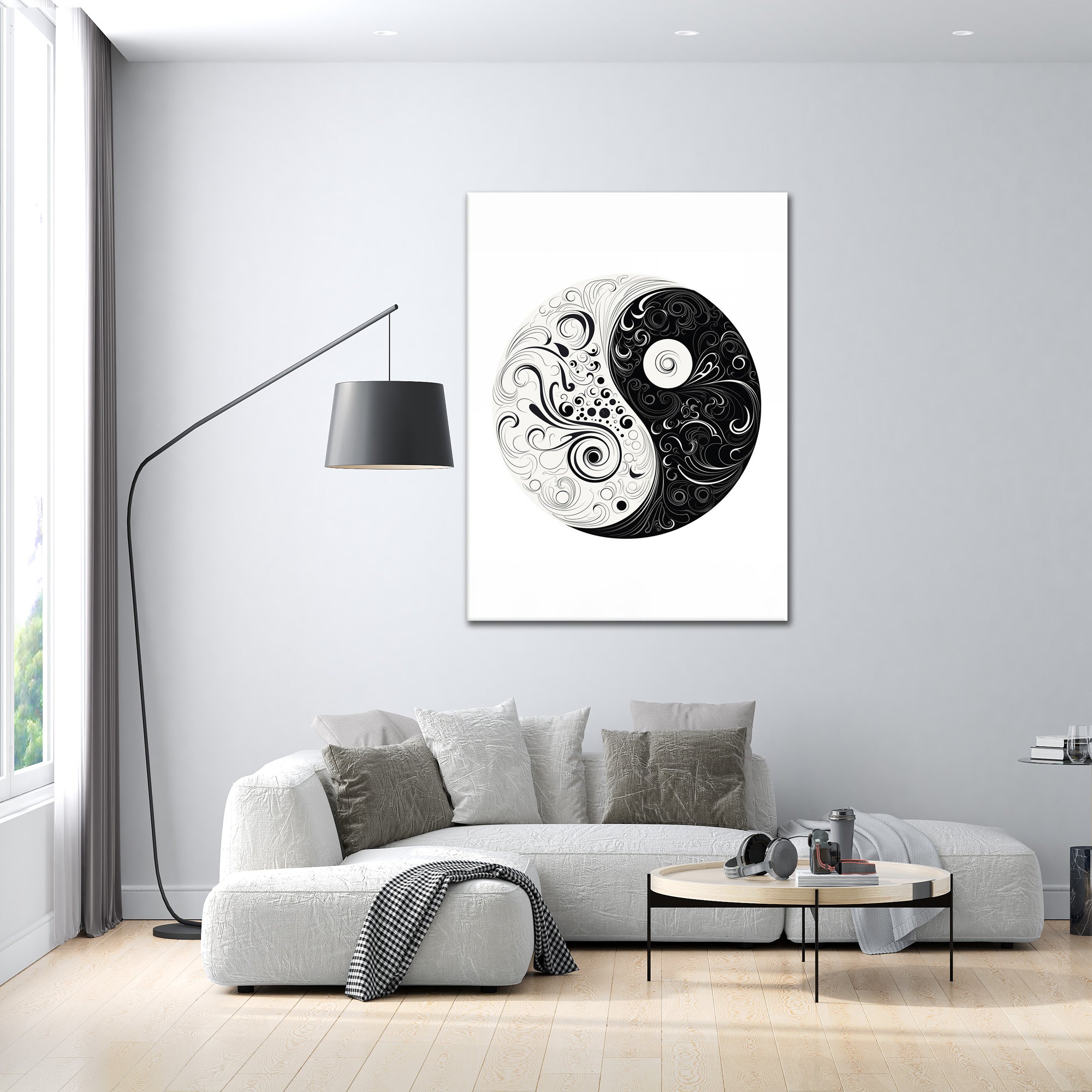 Yin Yang Flow - Alu-Acrylglas