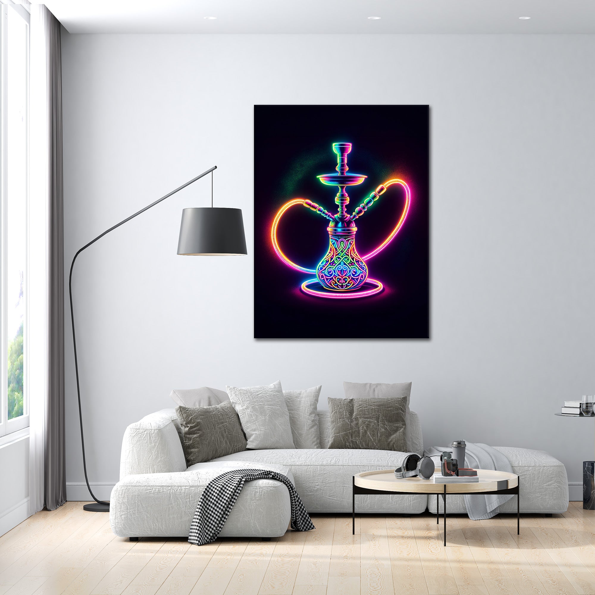 Neon Shisha - Leinwandbild