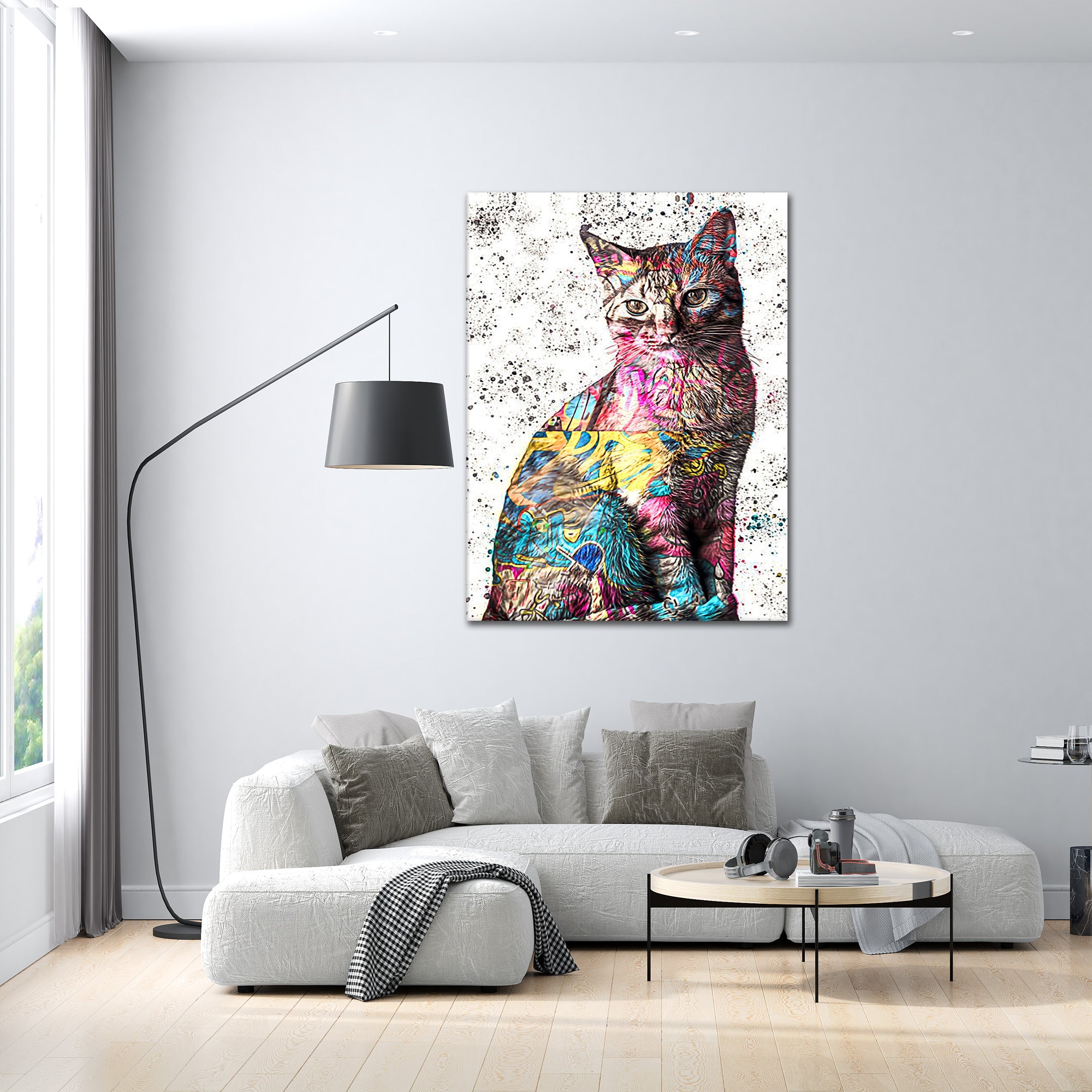 Rainbow Kitty - acrylic glass