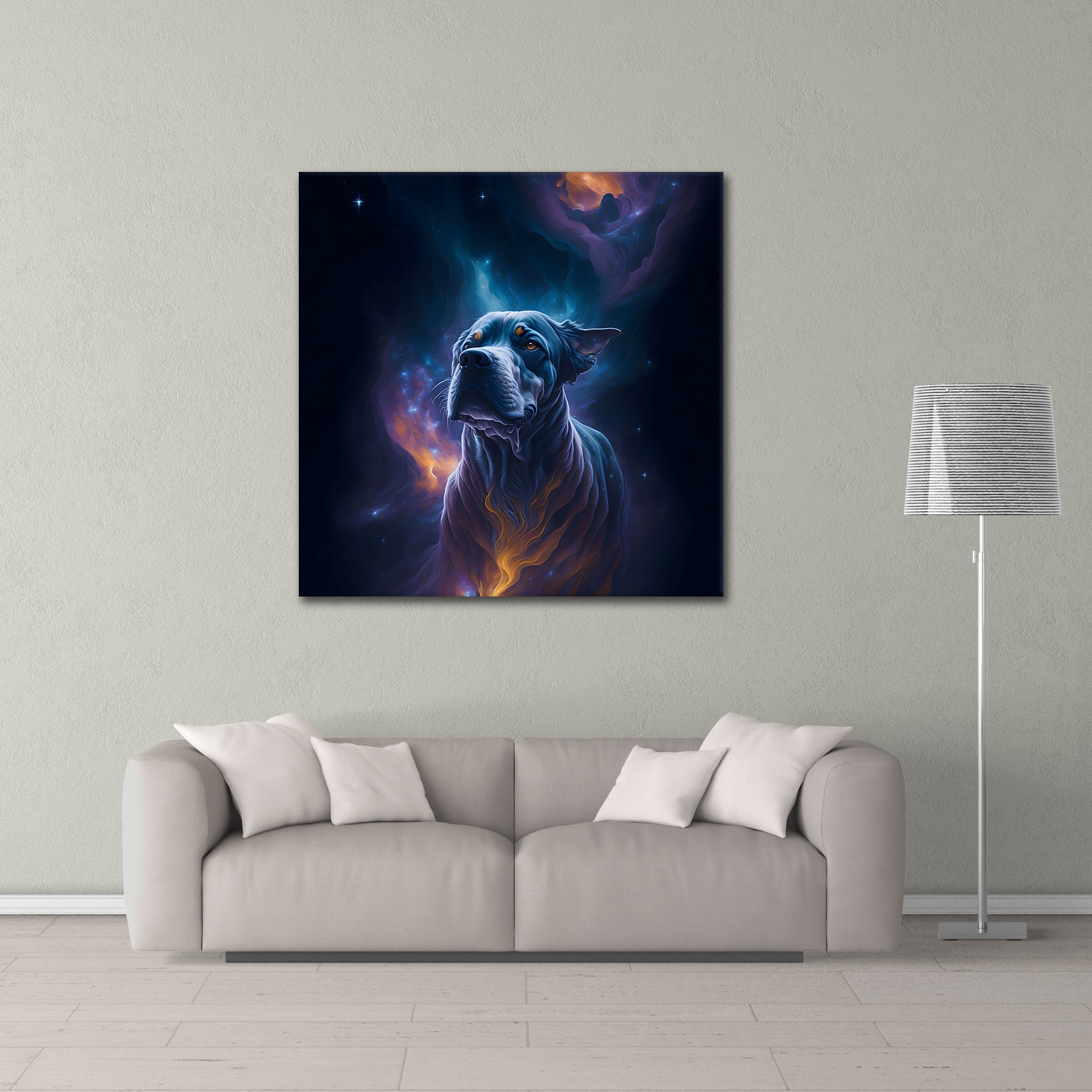 Space Dog - canvas picture