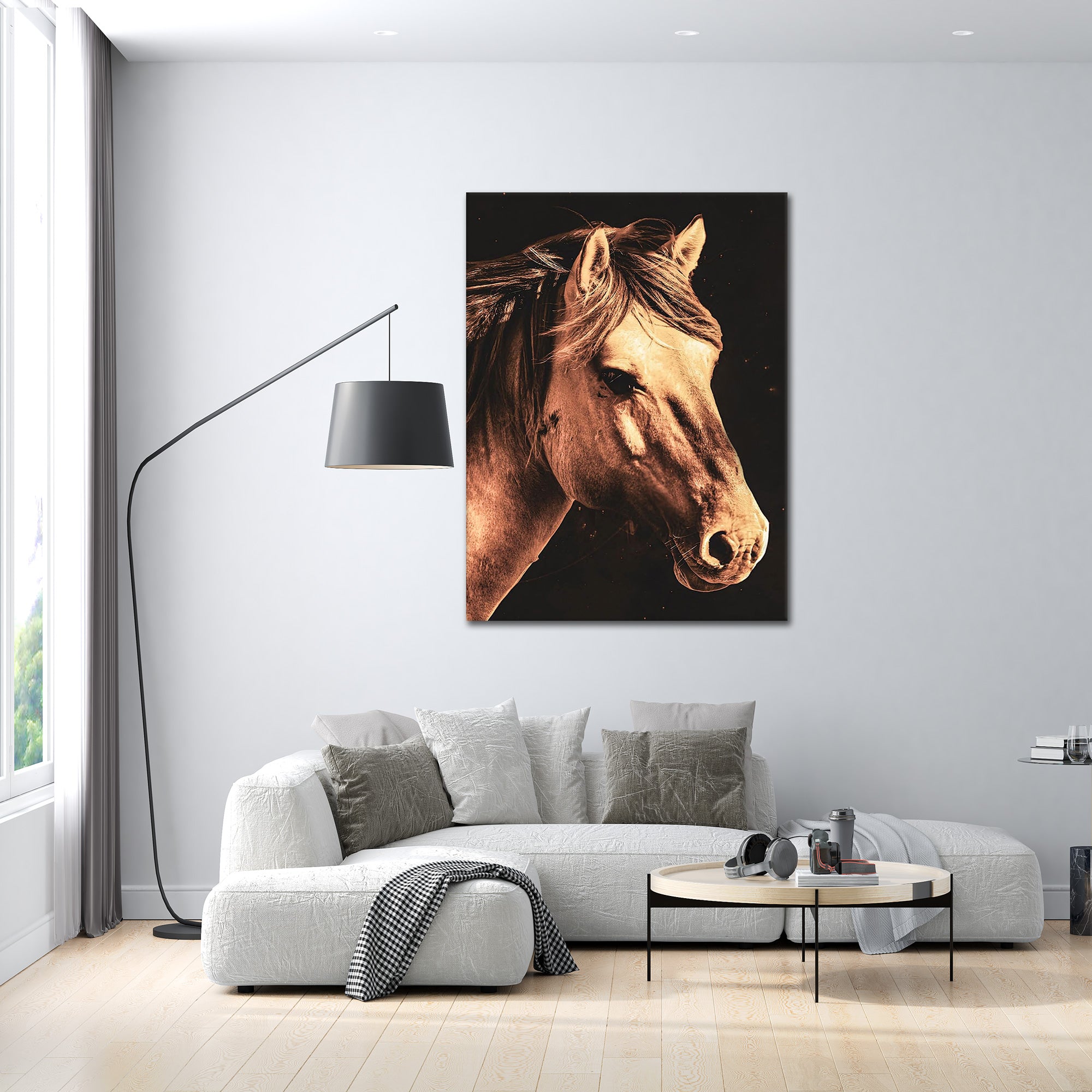 Majestic Horse Gaze - Alu Acrylglas