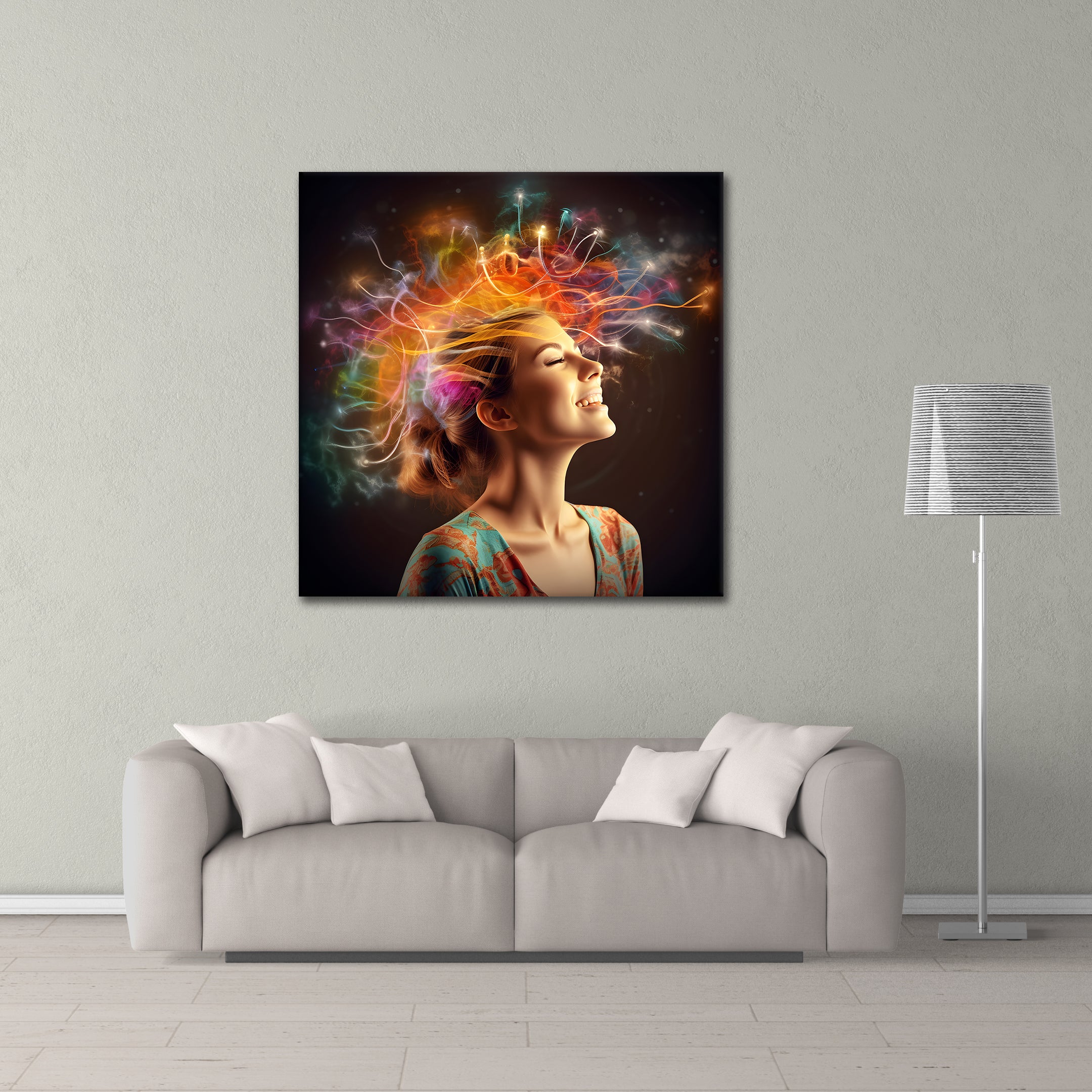 Rainbow Thoughts - canvas picture