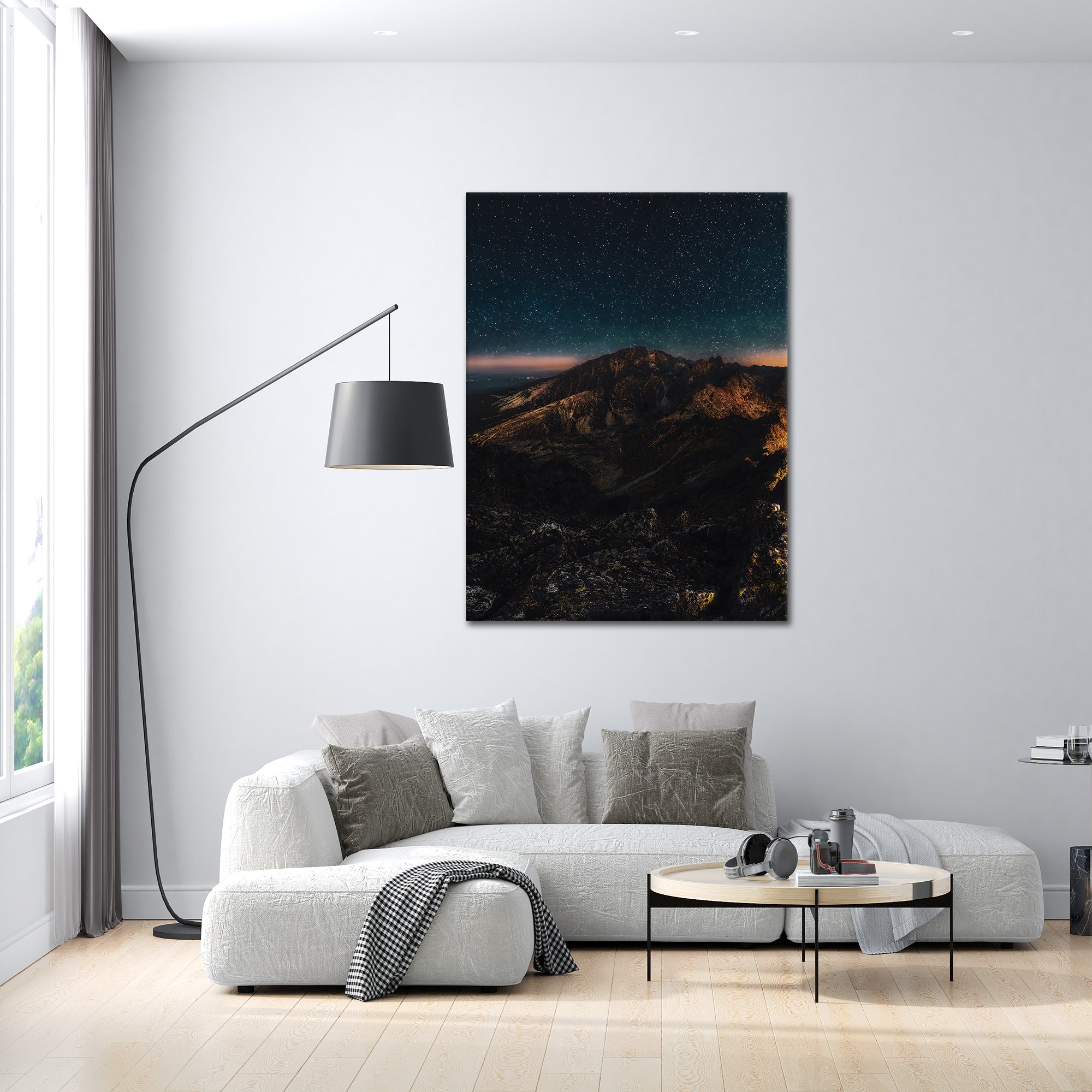 Mountain Night - aluminum acrylic glass