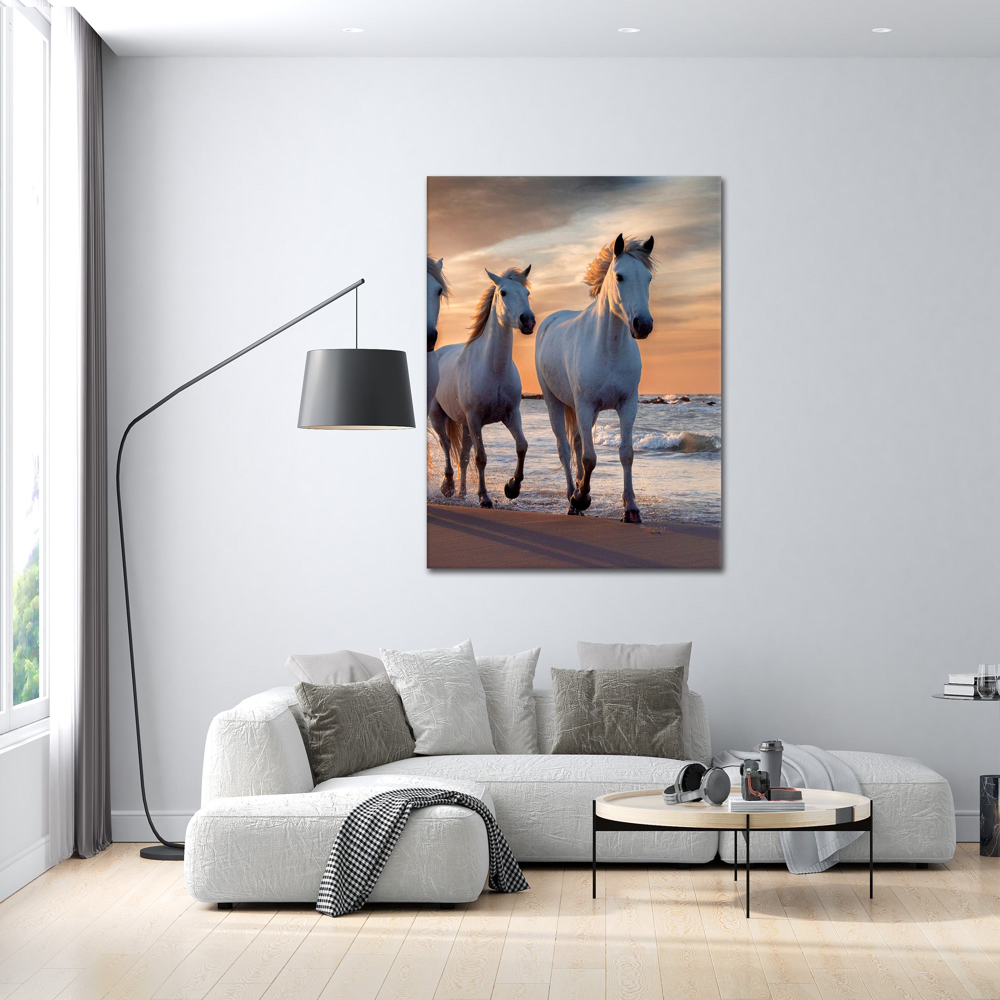 Sunset Horses - Poster