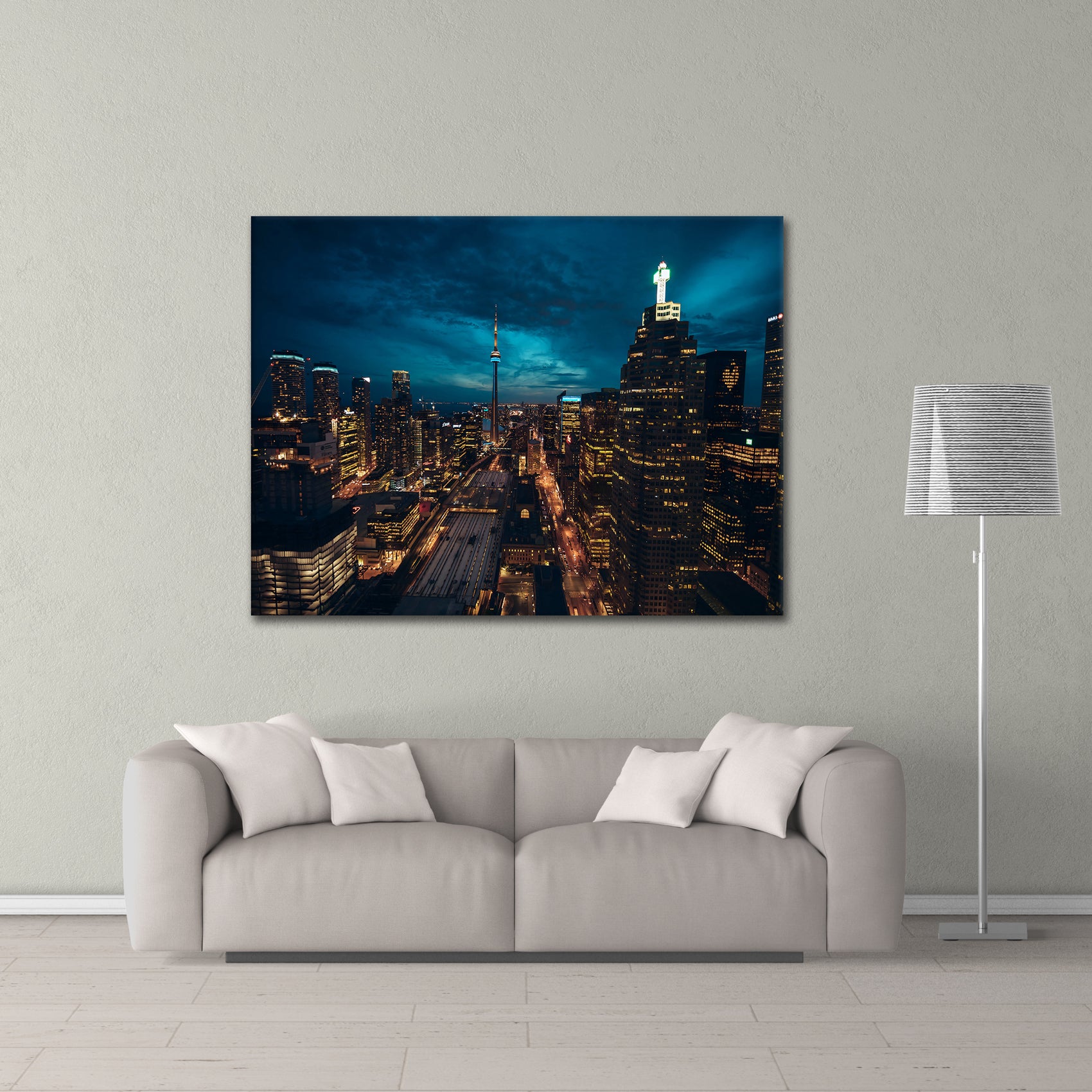 Midnight Metropolis - canvas picture