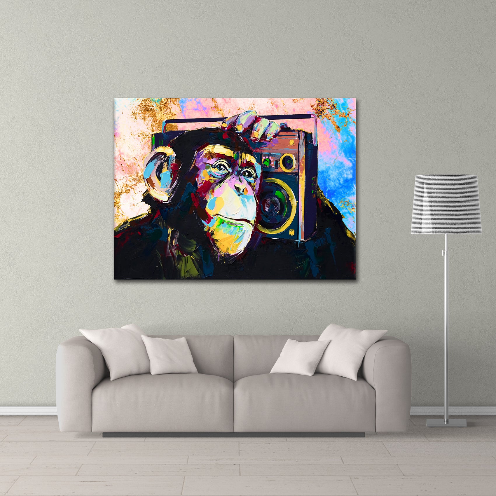 Monkey Jam 2.0 - aluminum acrylic glass