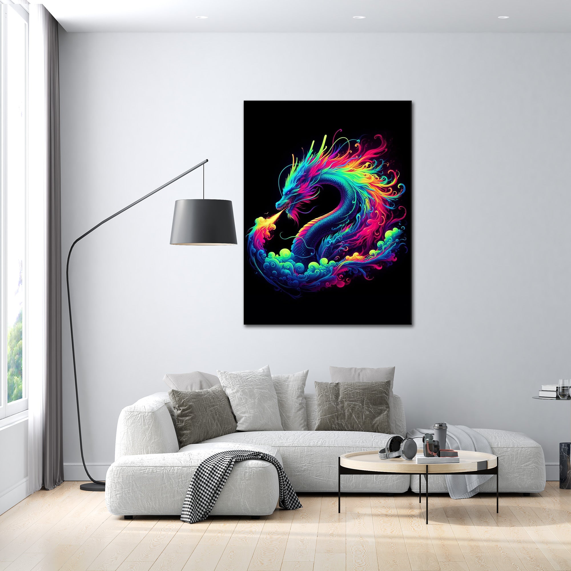 The Neon Dragon - Acrylglas