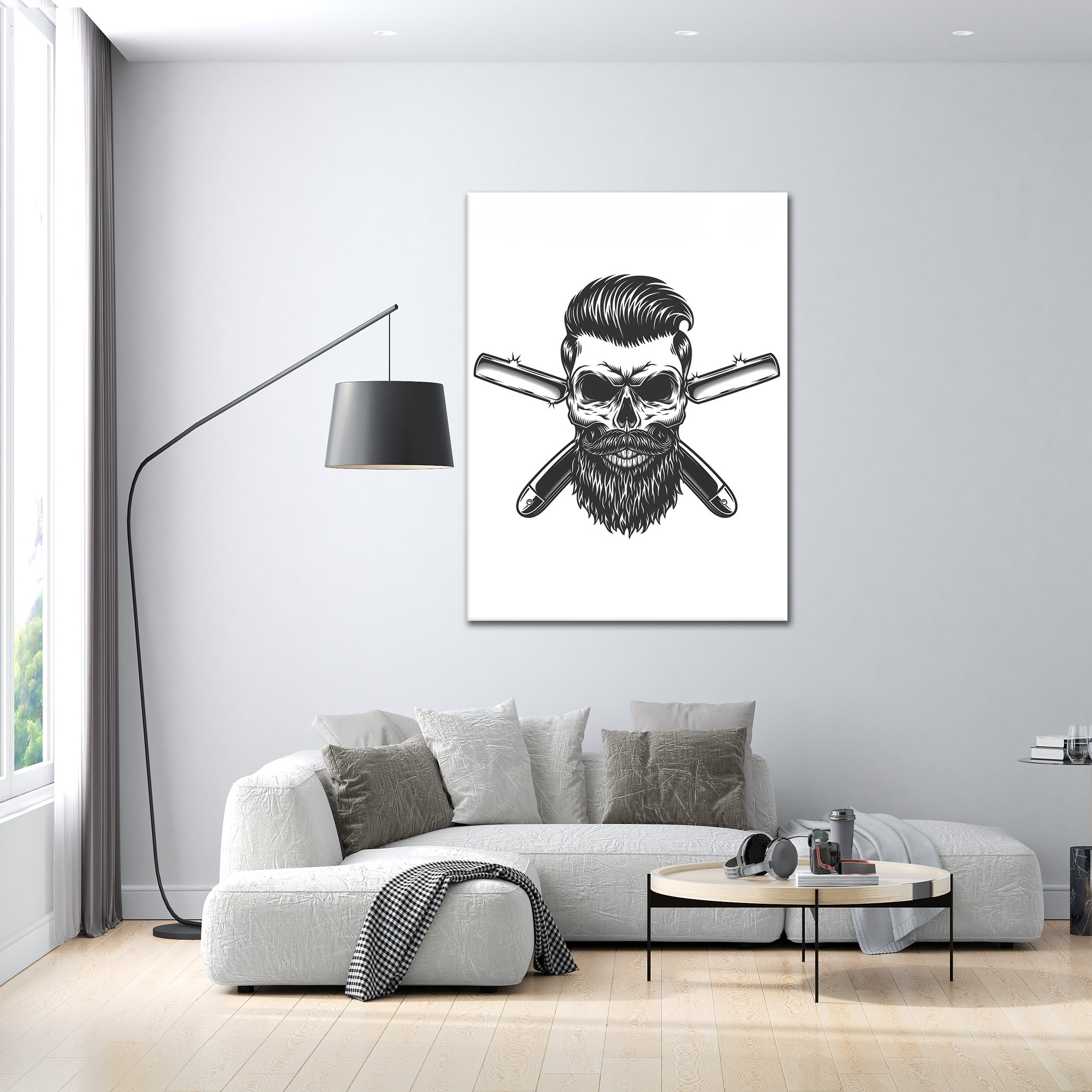 Barber Skull - Poster