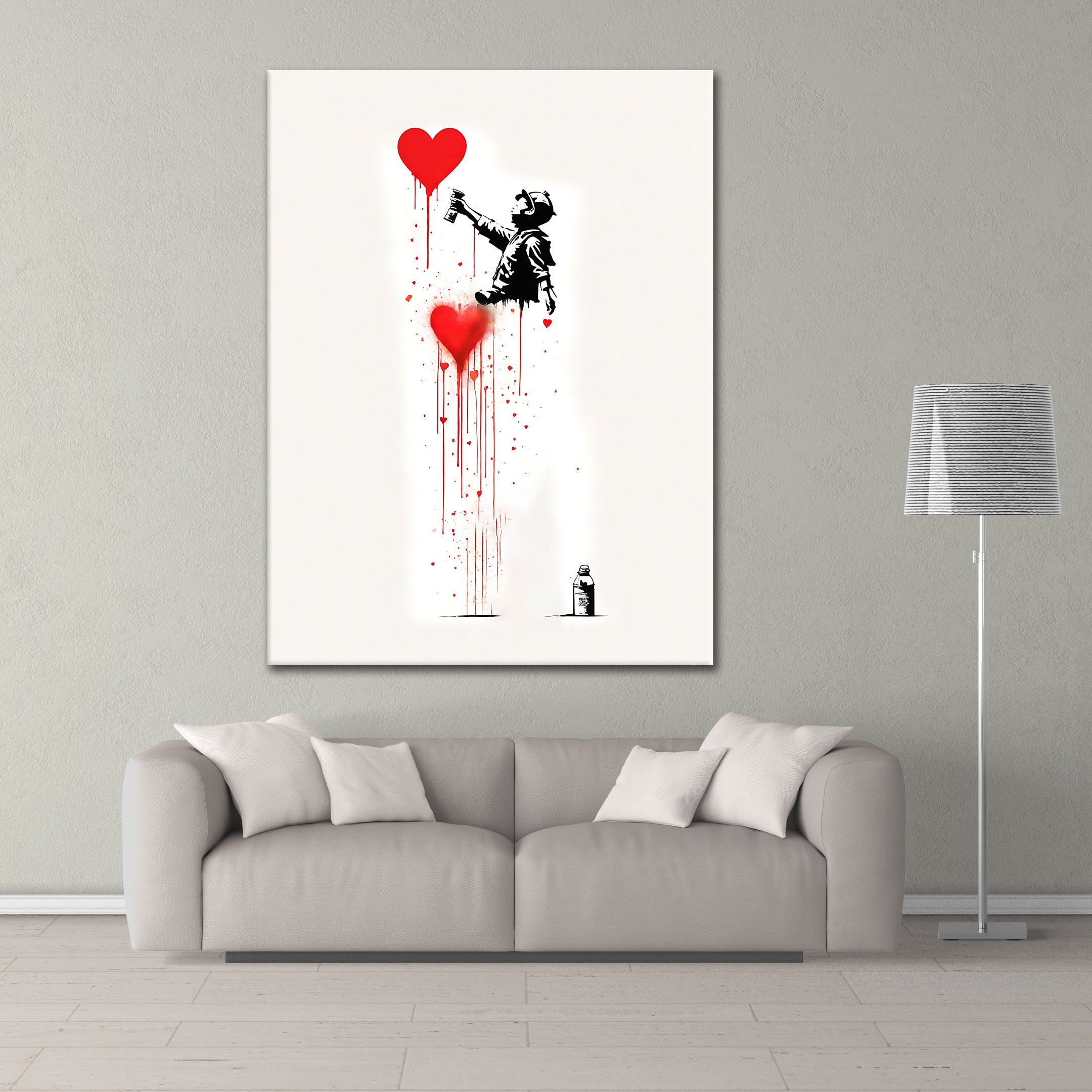 Banksy Love's Graffiti - Acrylglas