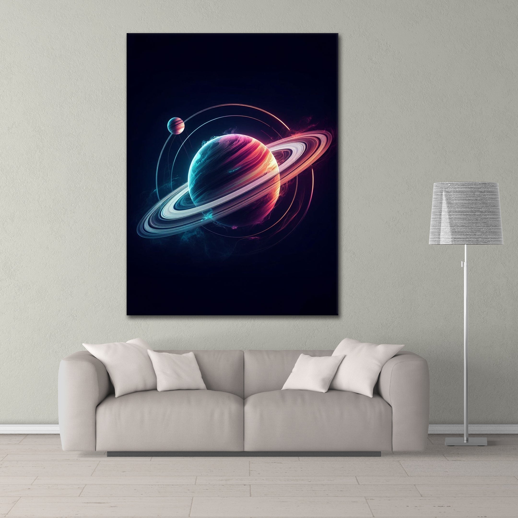 Saturn Galactic Rings - Leinwandbild