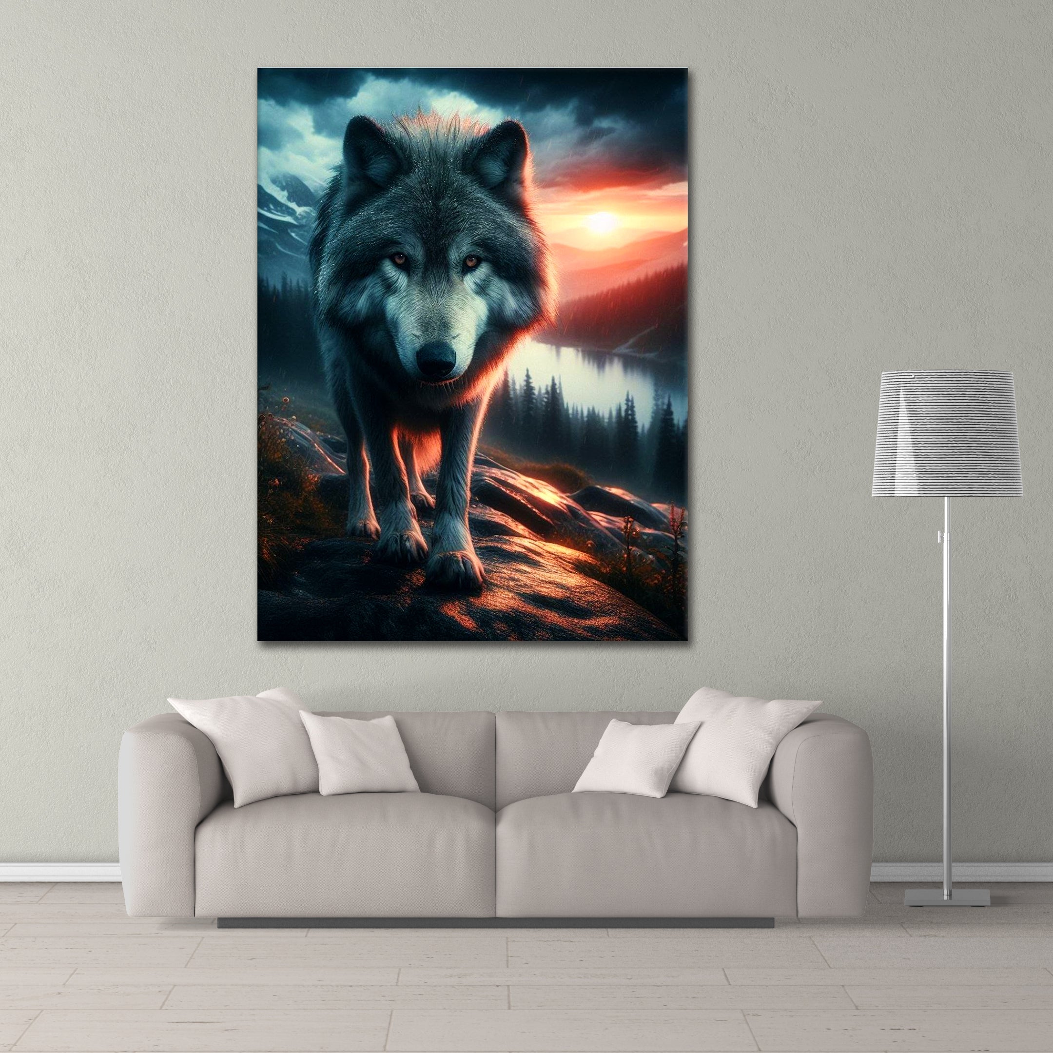 Twilight Wolf - Acrylglas