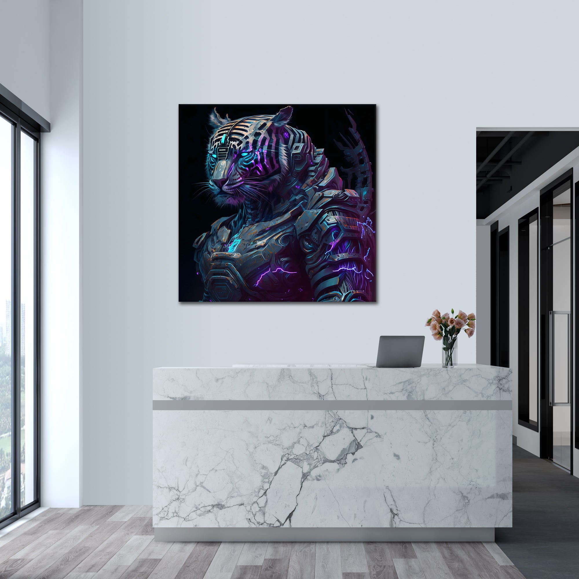 Cyber ​​Tiger - acrylic glass