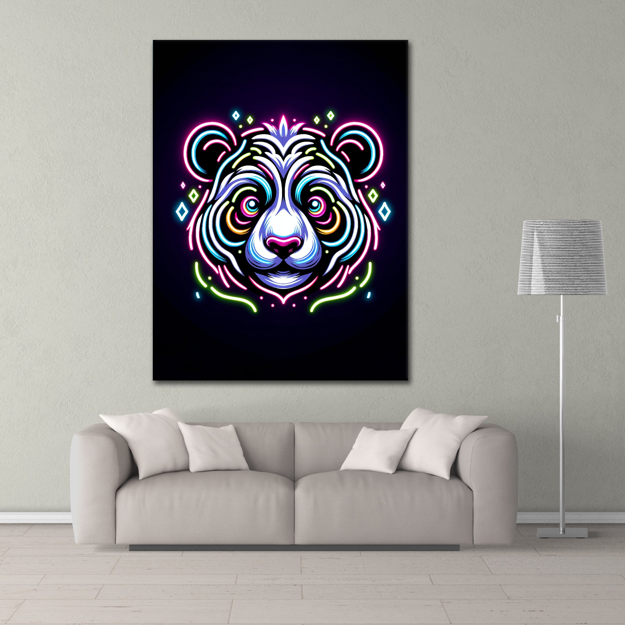 Neon Panda - Acrylglas