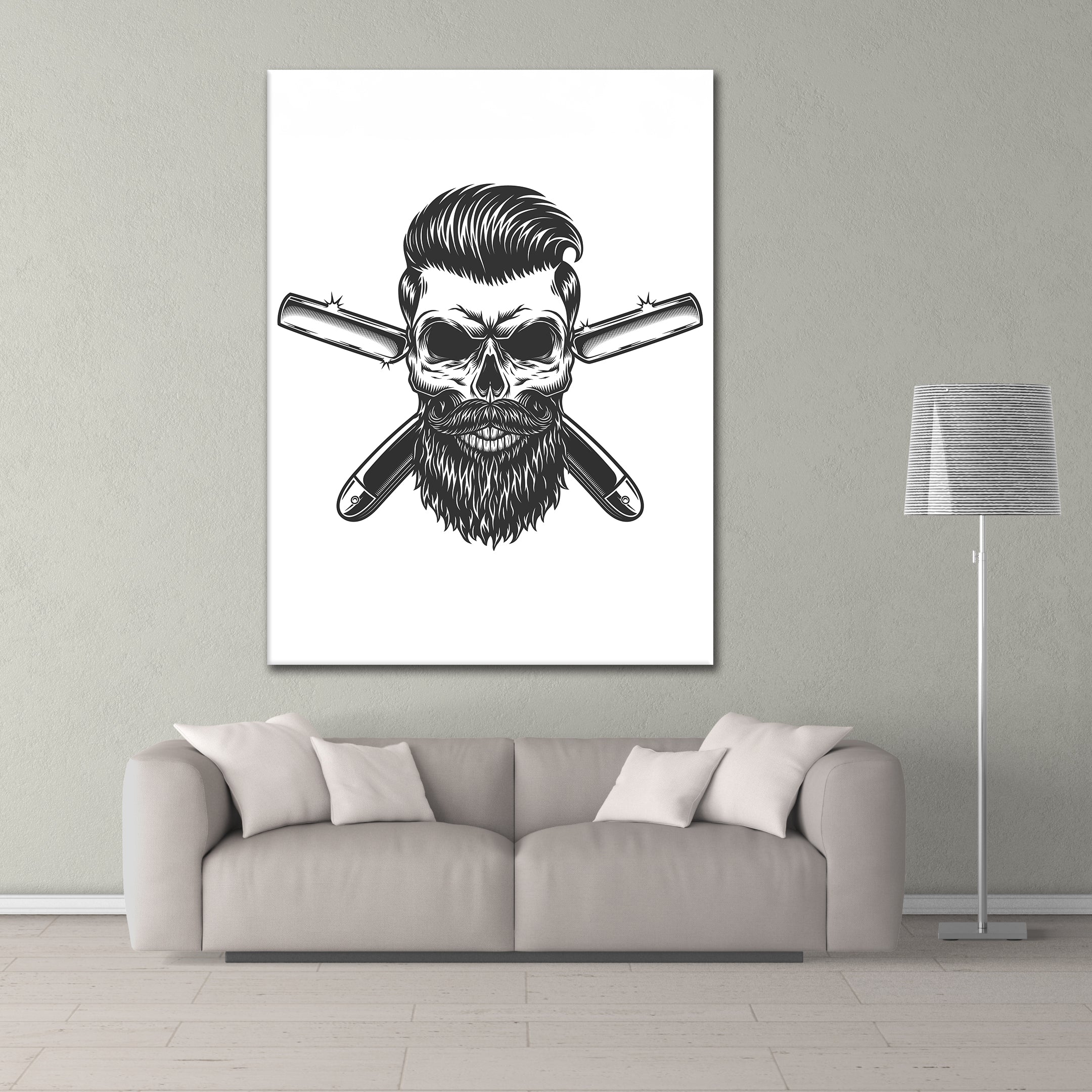 Barber Skull - Poster