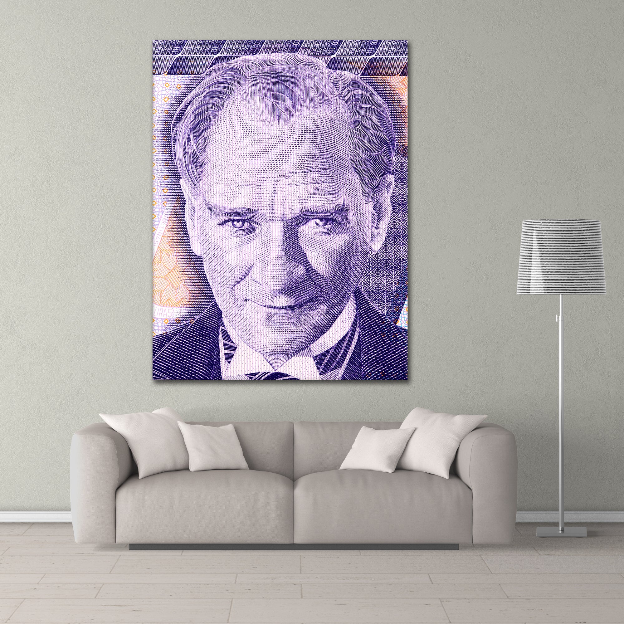 Ataturk Purple - Canvas Picture