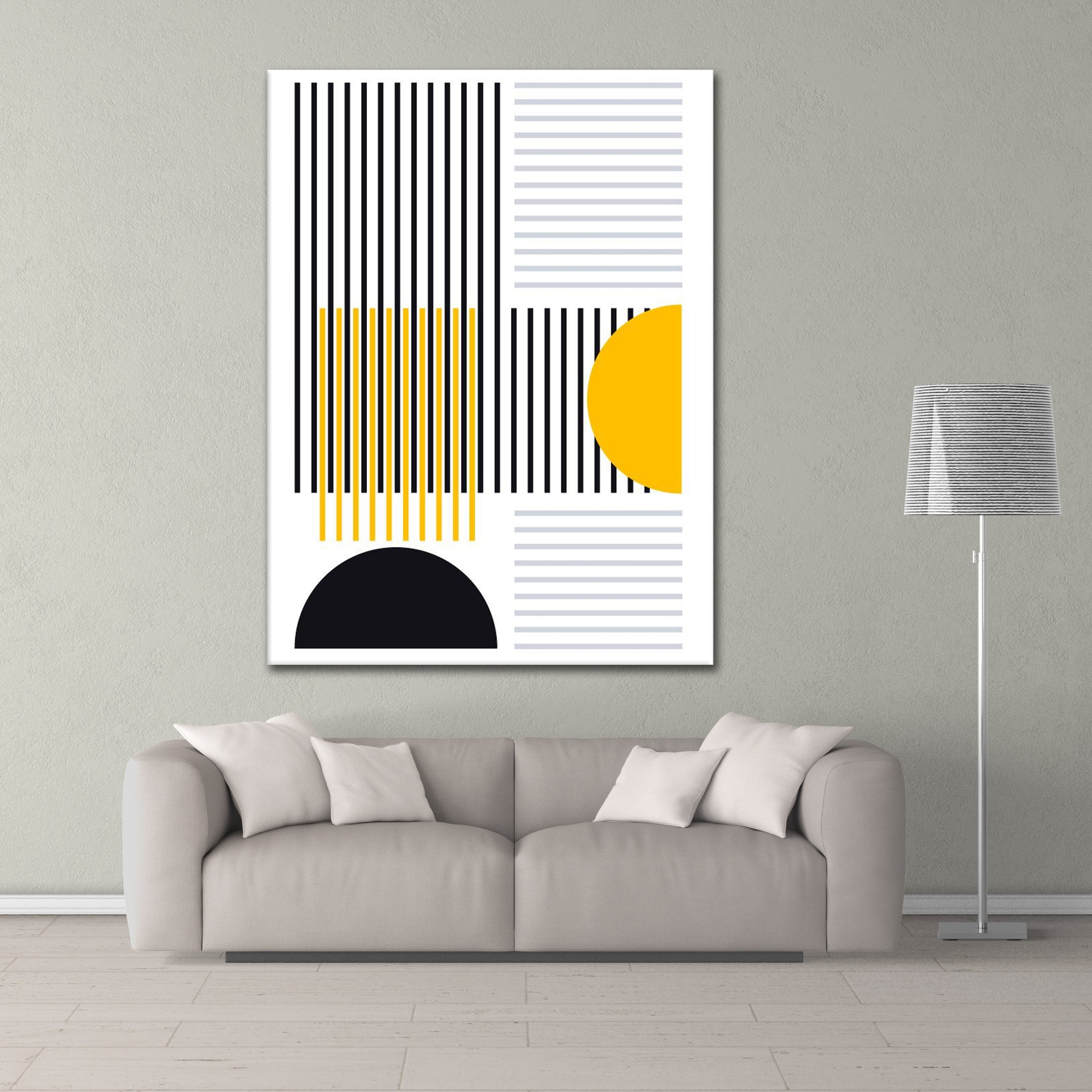 Black Vertical Contrast - Poster