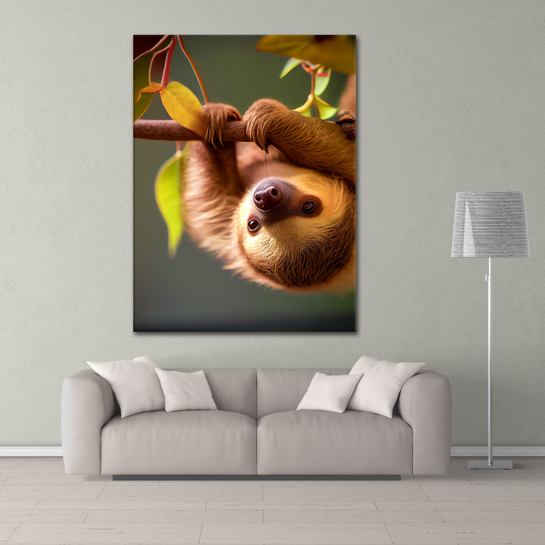 Hanging Sloth - Acrylglas