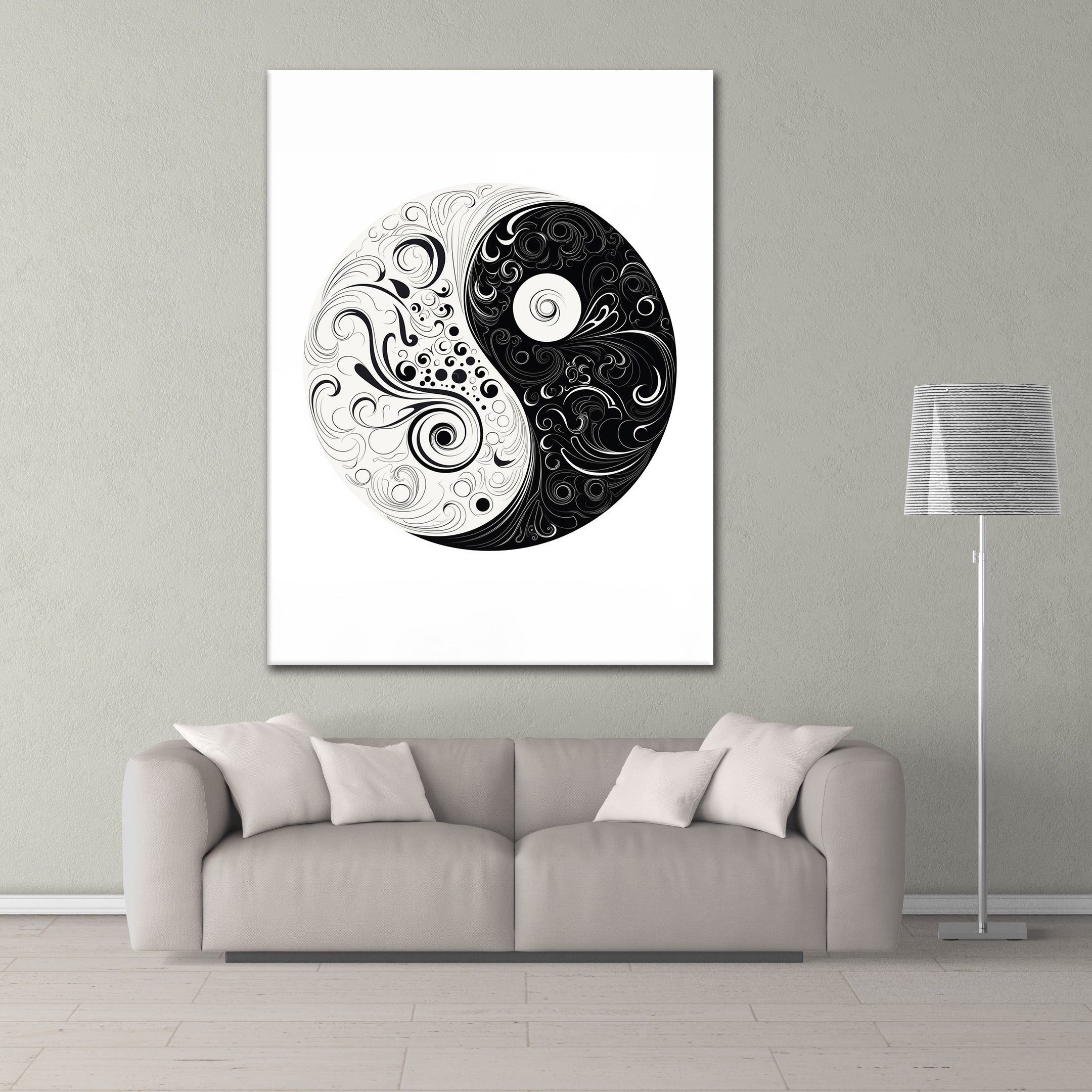 Yin Yang Flow - Acrylglas