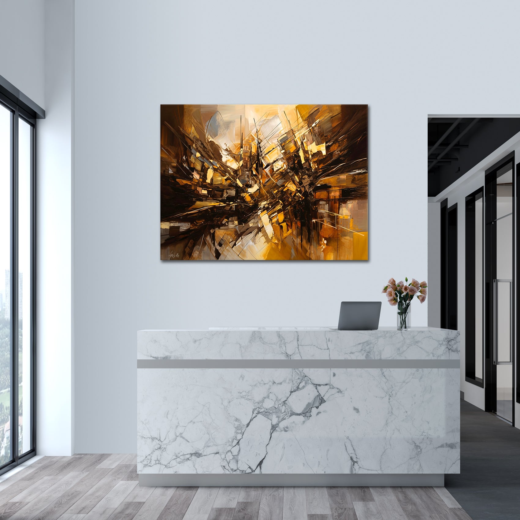 Golden Hues - canvas picture