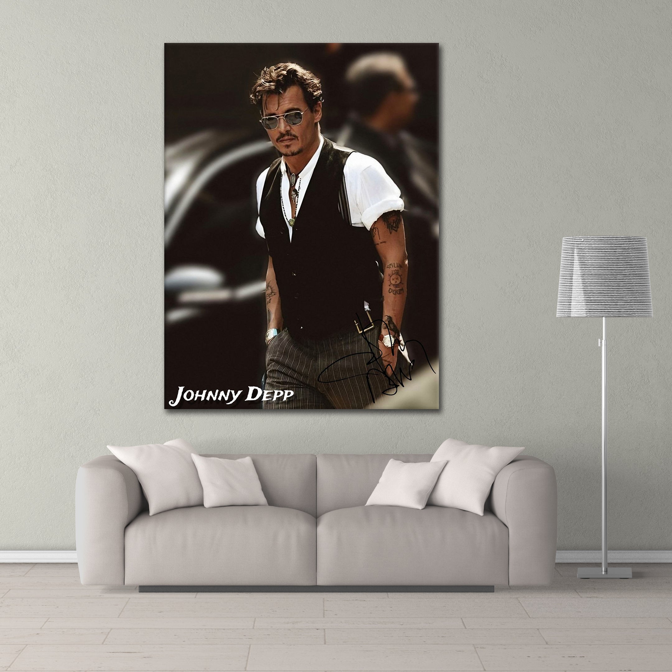 Stylish Johny Depp - Alu Acrylglas