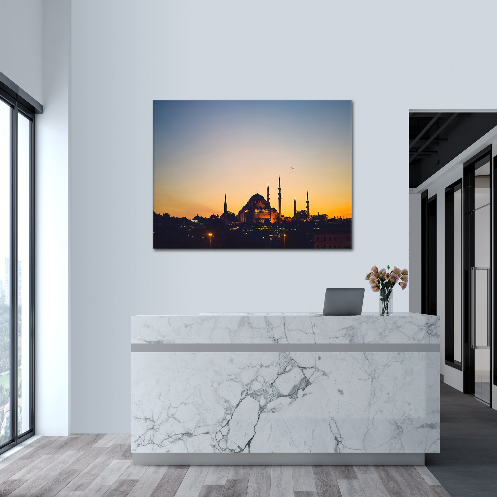 Dusk Mosque - aluminum acrylic glass