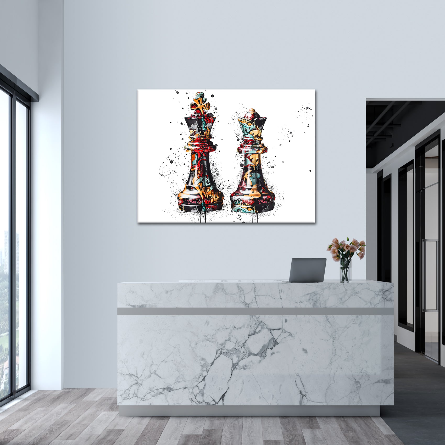 Graffiti Chess - Acrylglas