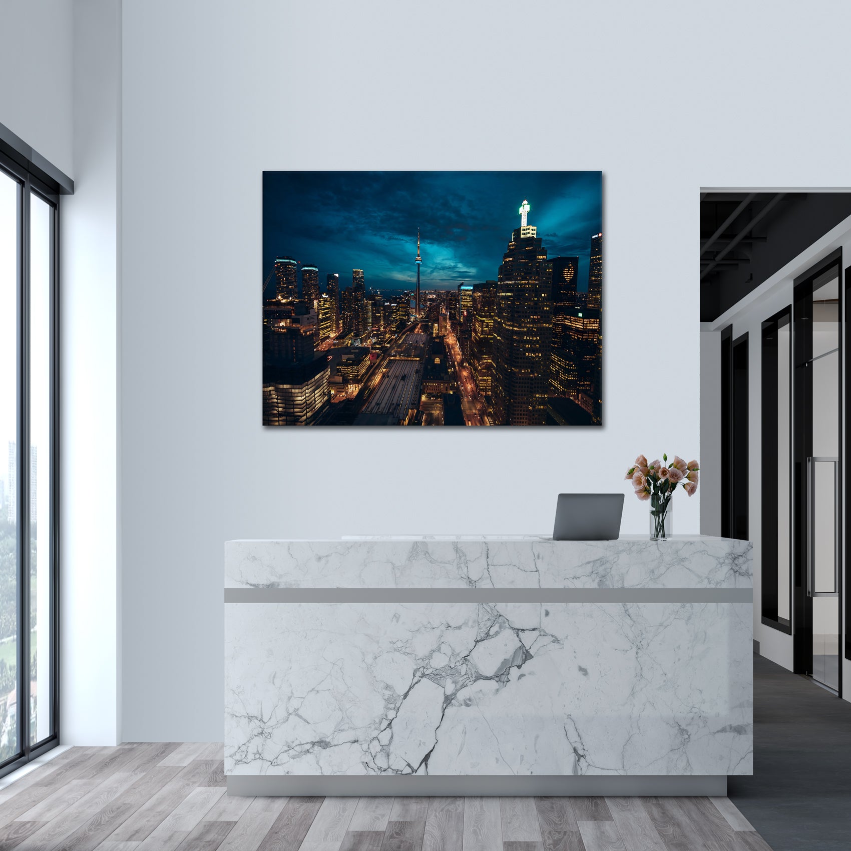 Midnight Metropolis - canvas picture