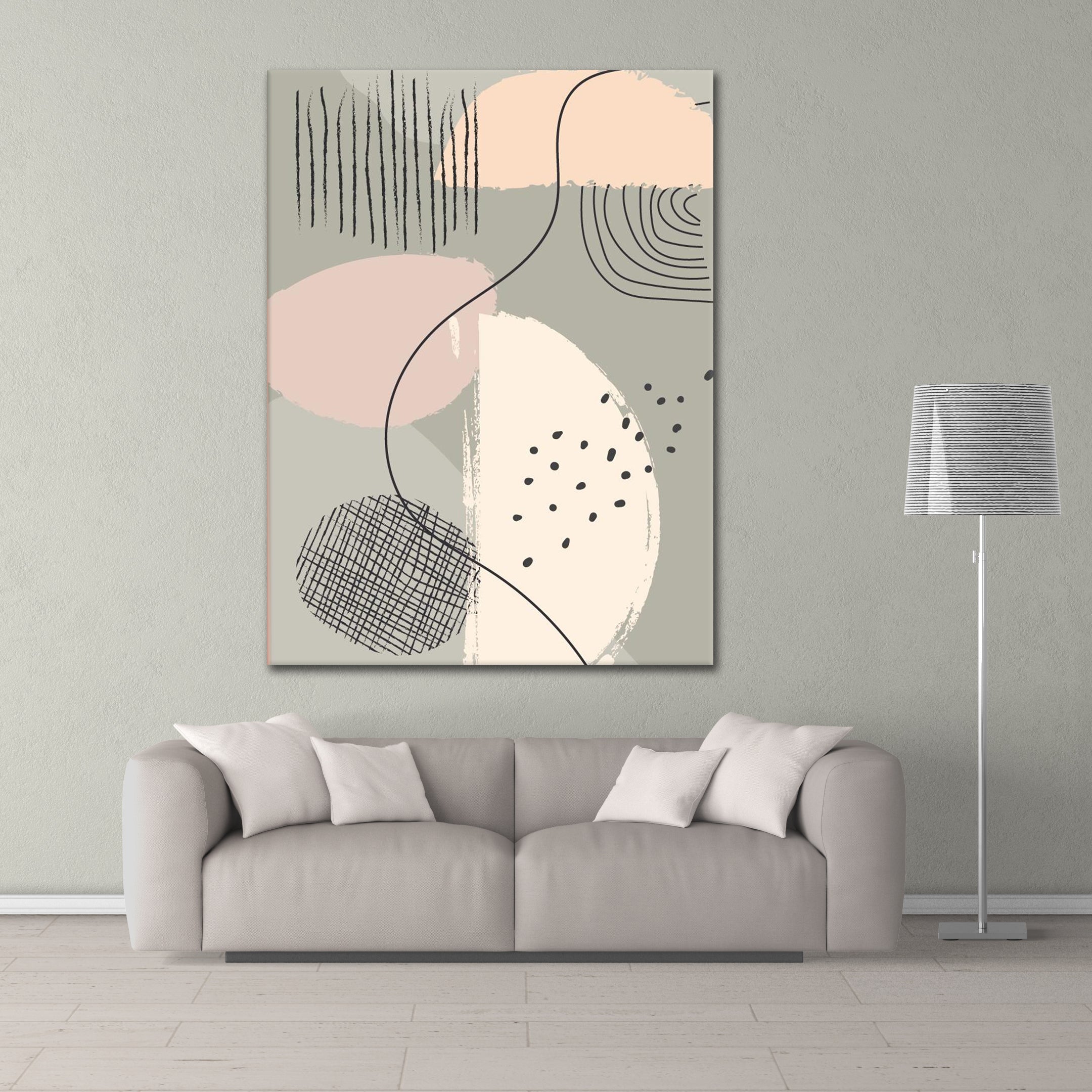 Green Pastell Spots - Poster