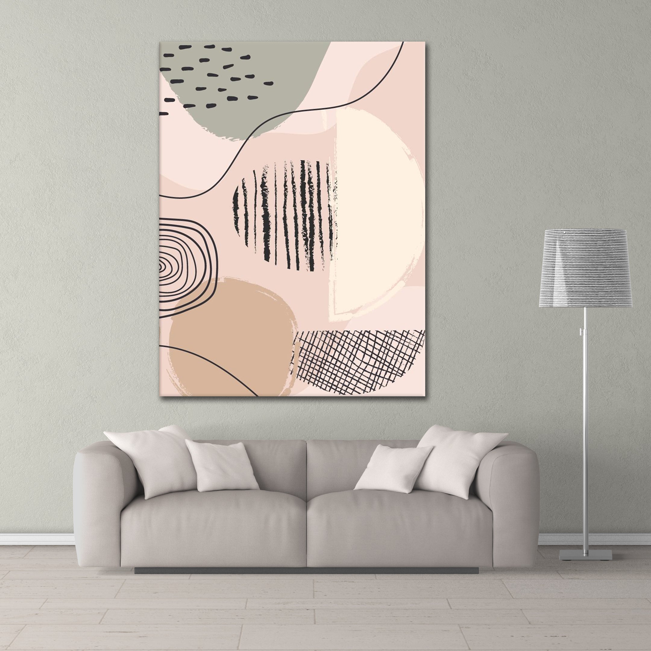 Pink Pastell Lines - Poster