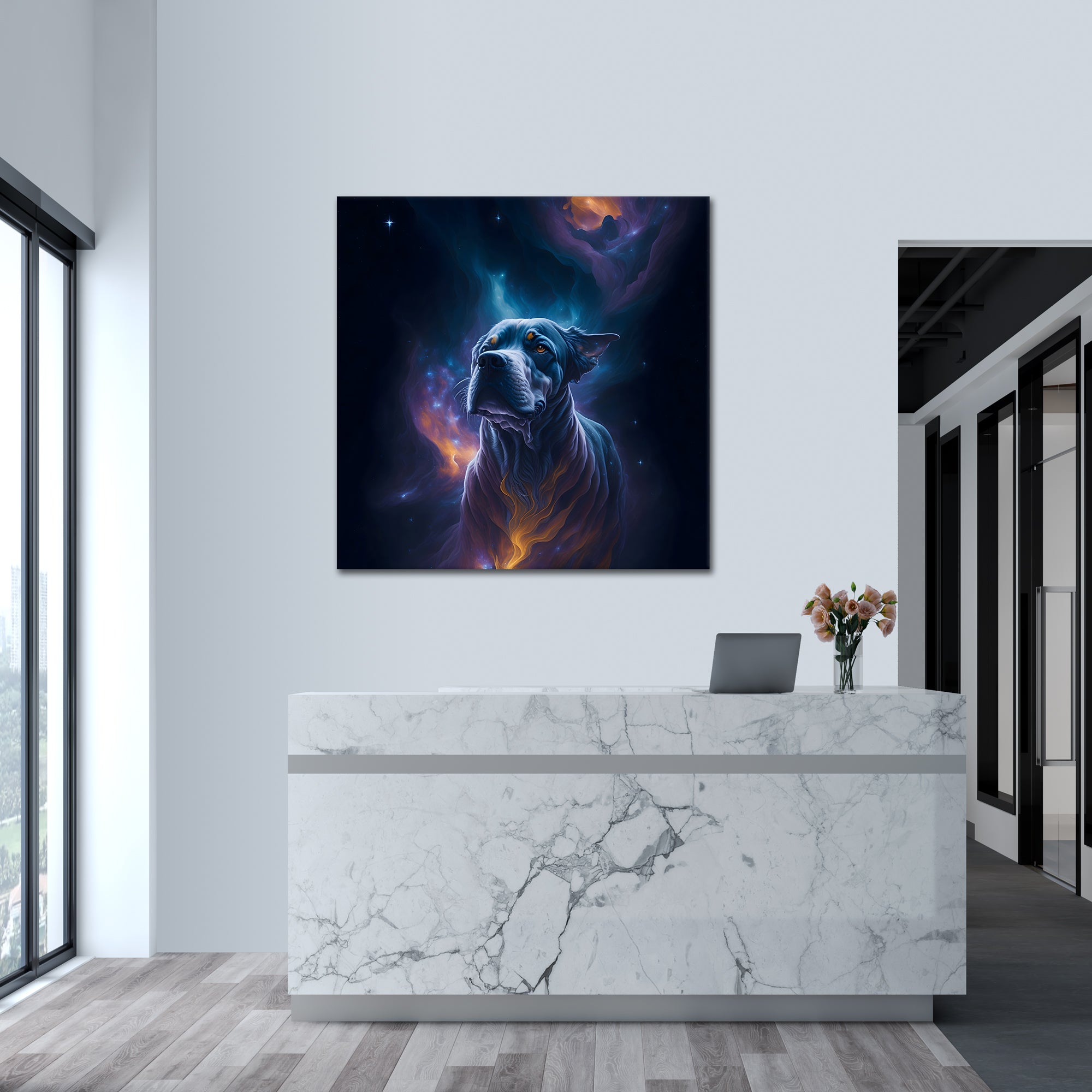 Space Dog - canvas picture