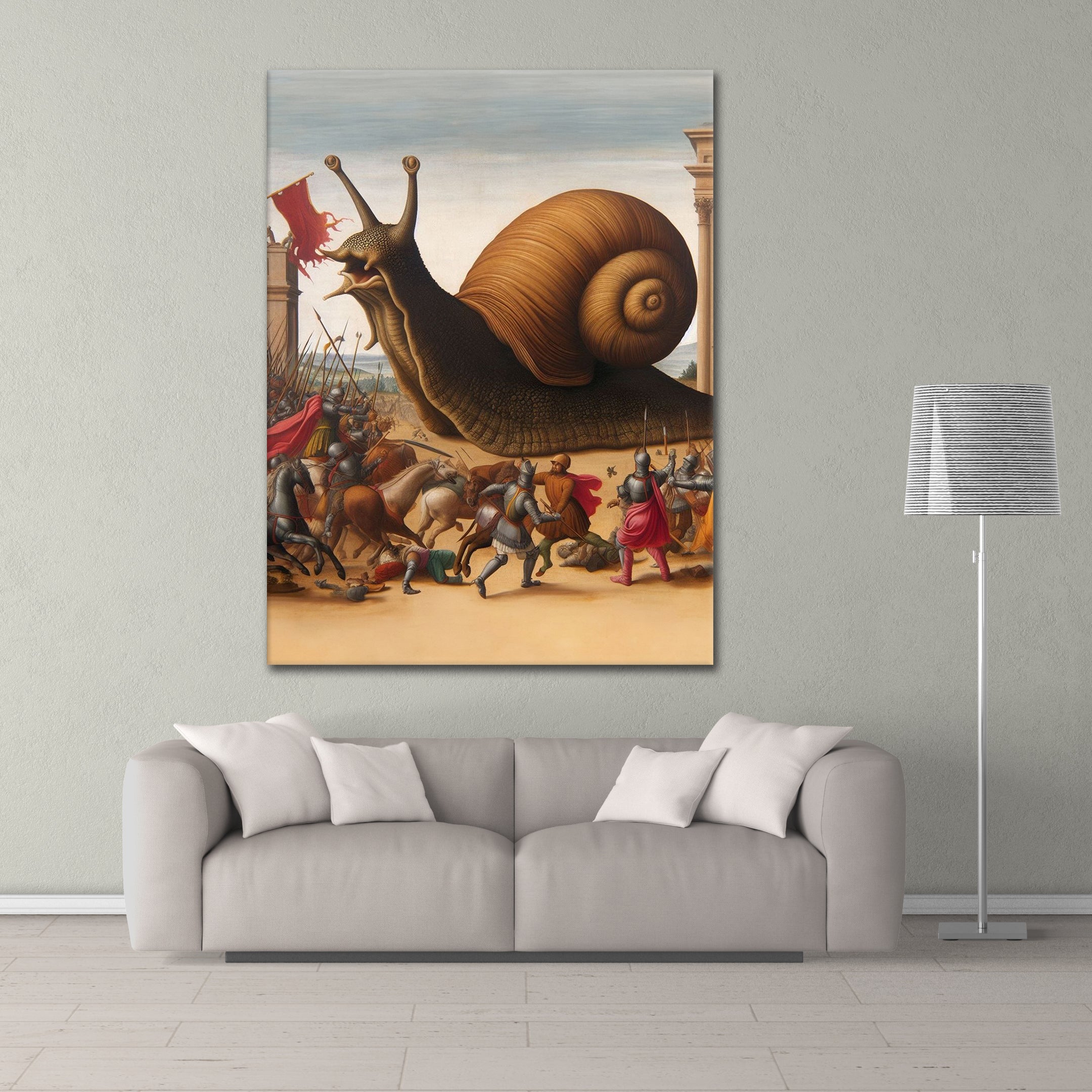 Snail Battle - Leinwandbild