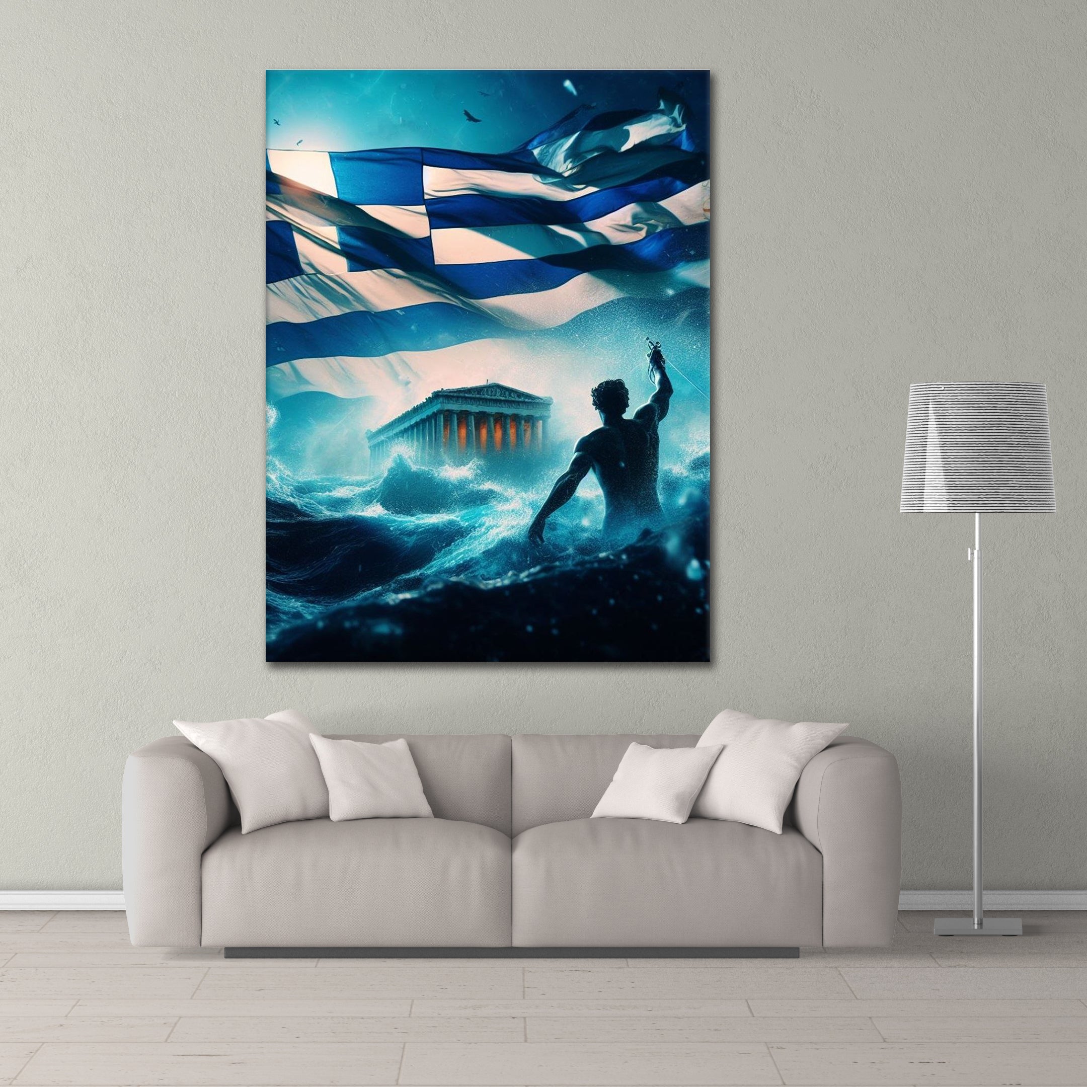 Olympian Waves - Poster