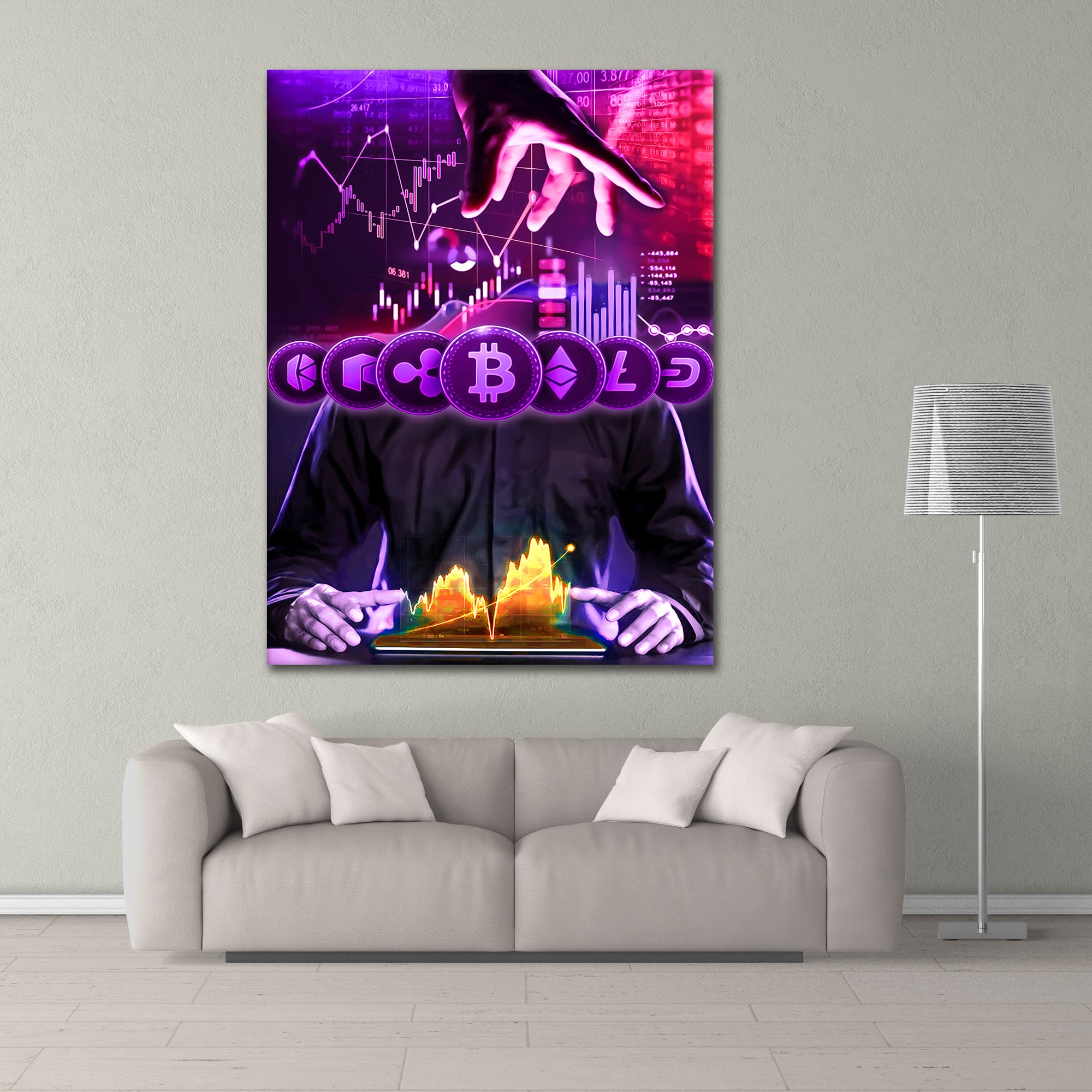 Purple Coin Charts - Poster