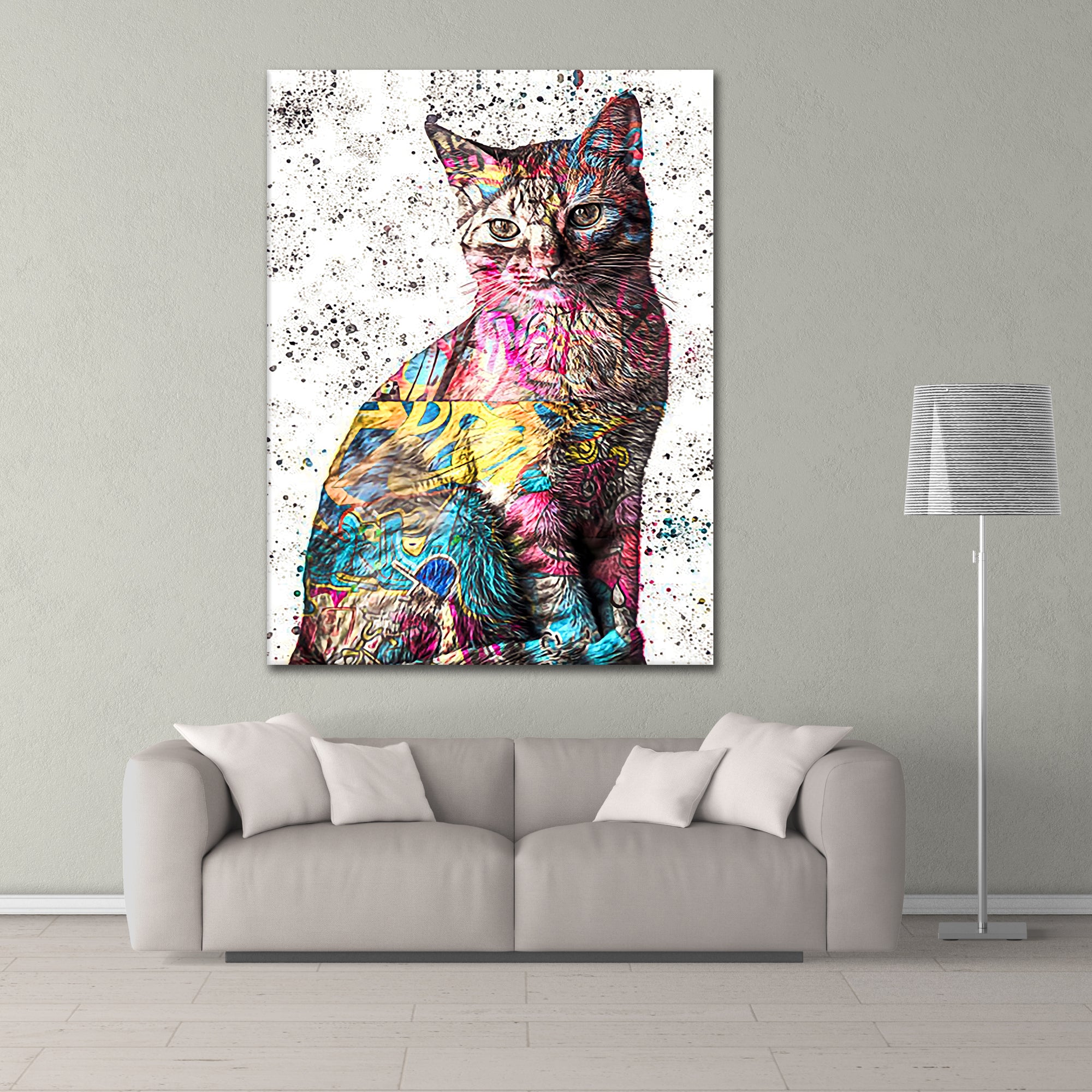 Rainbow Kitty - Acrylglas